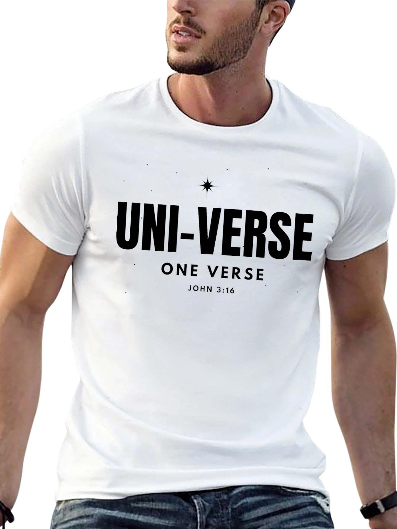 Black Uni-Verse One Verse Graphic Tee view 13