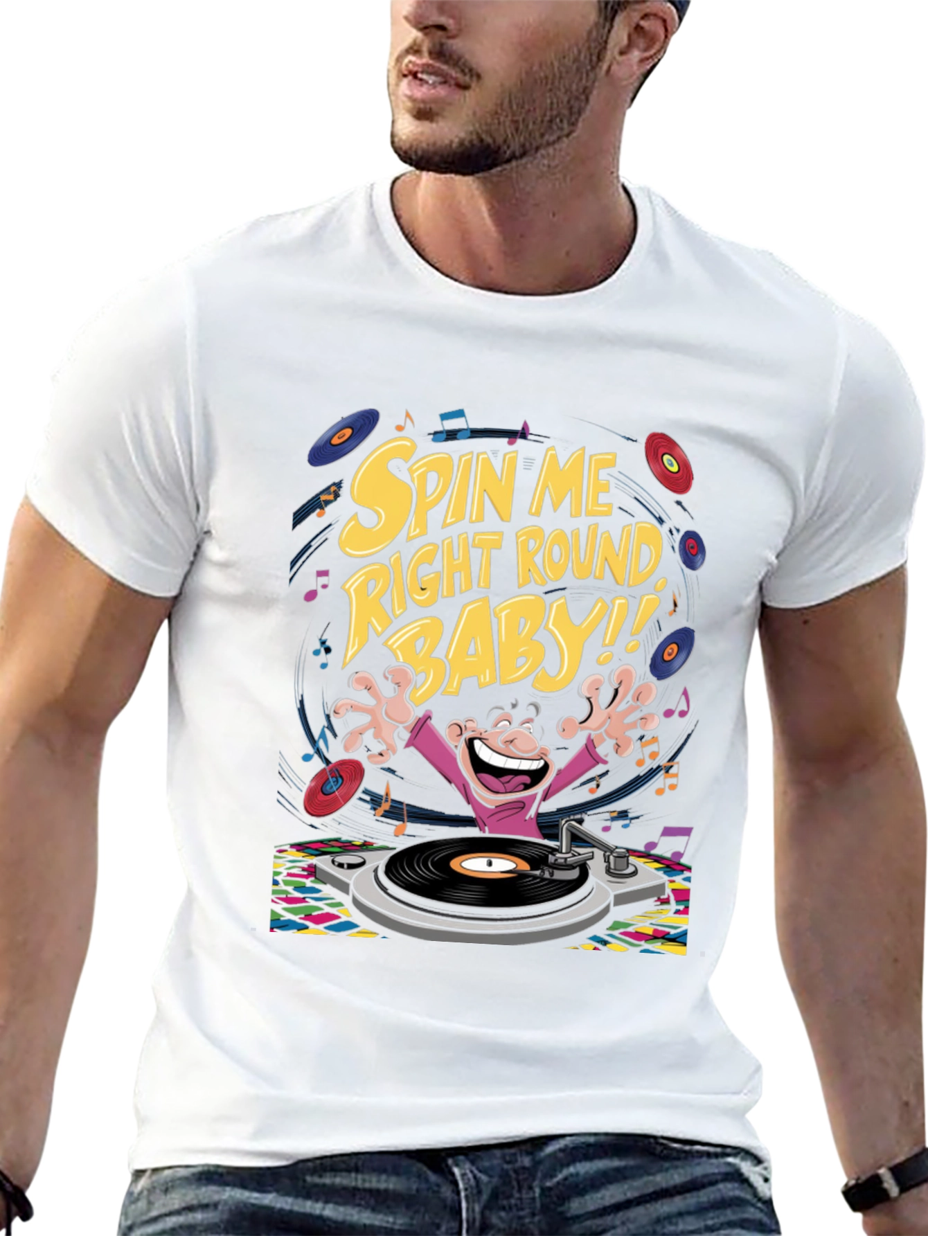Black Spin Me Right Round T-Shirt view 13
