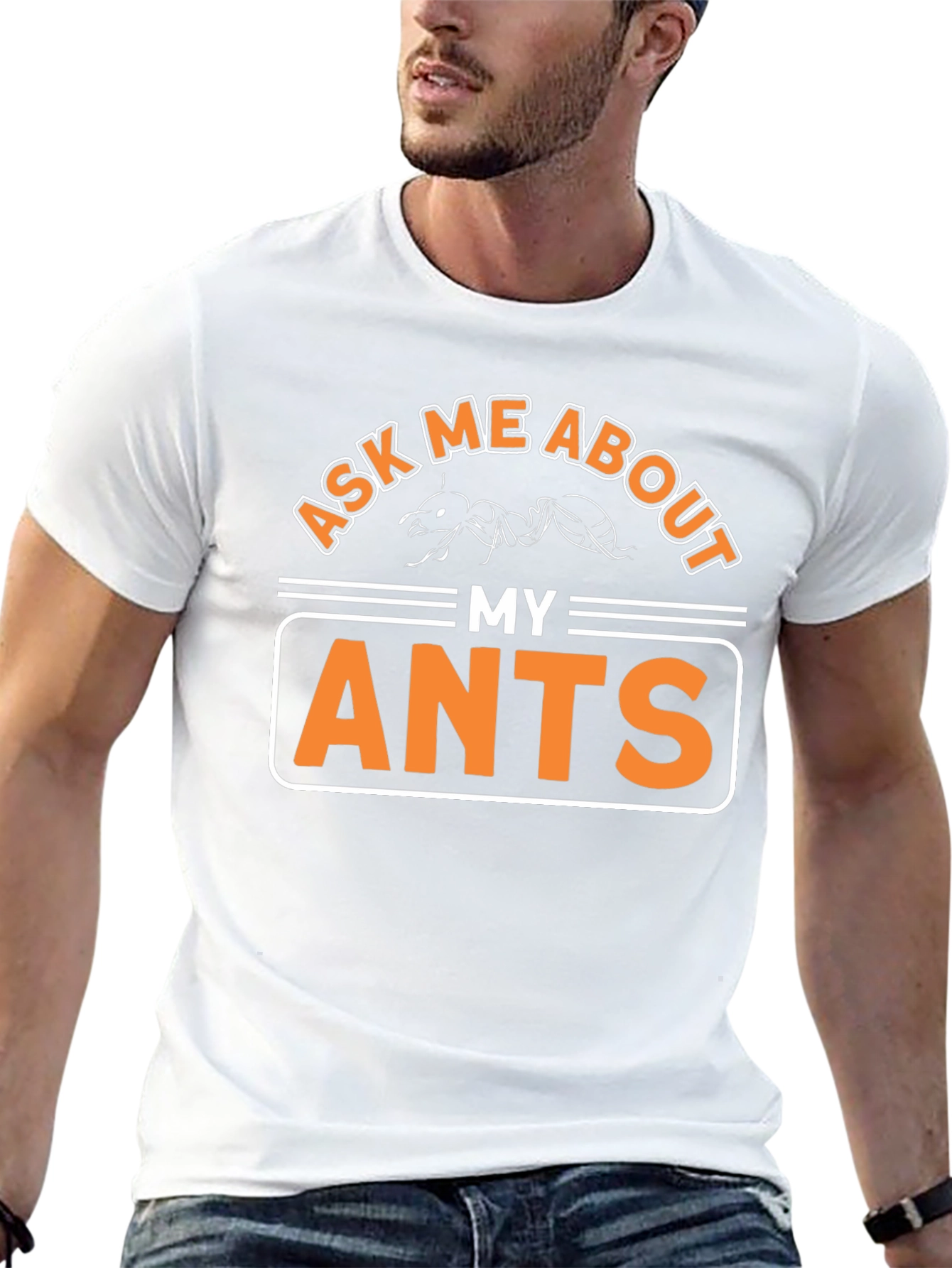 Black Ask Me About My Ants T-Shirt Funny Entomology Tee view 13