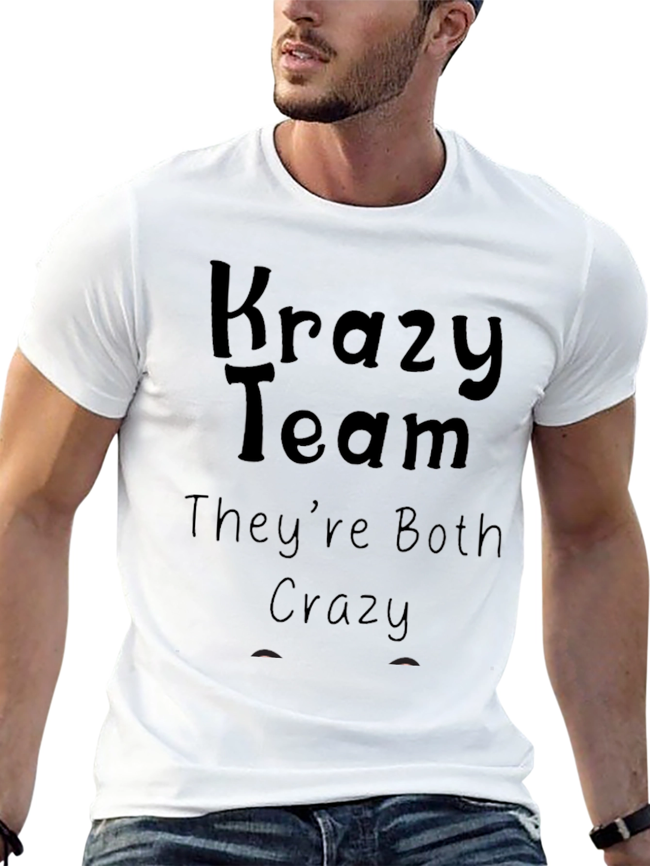 Black Krazy Team Tee - They're Both Crazy Shirt view 13