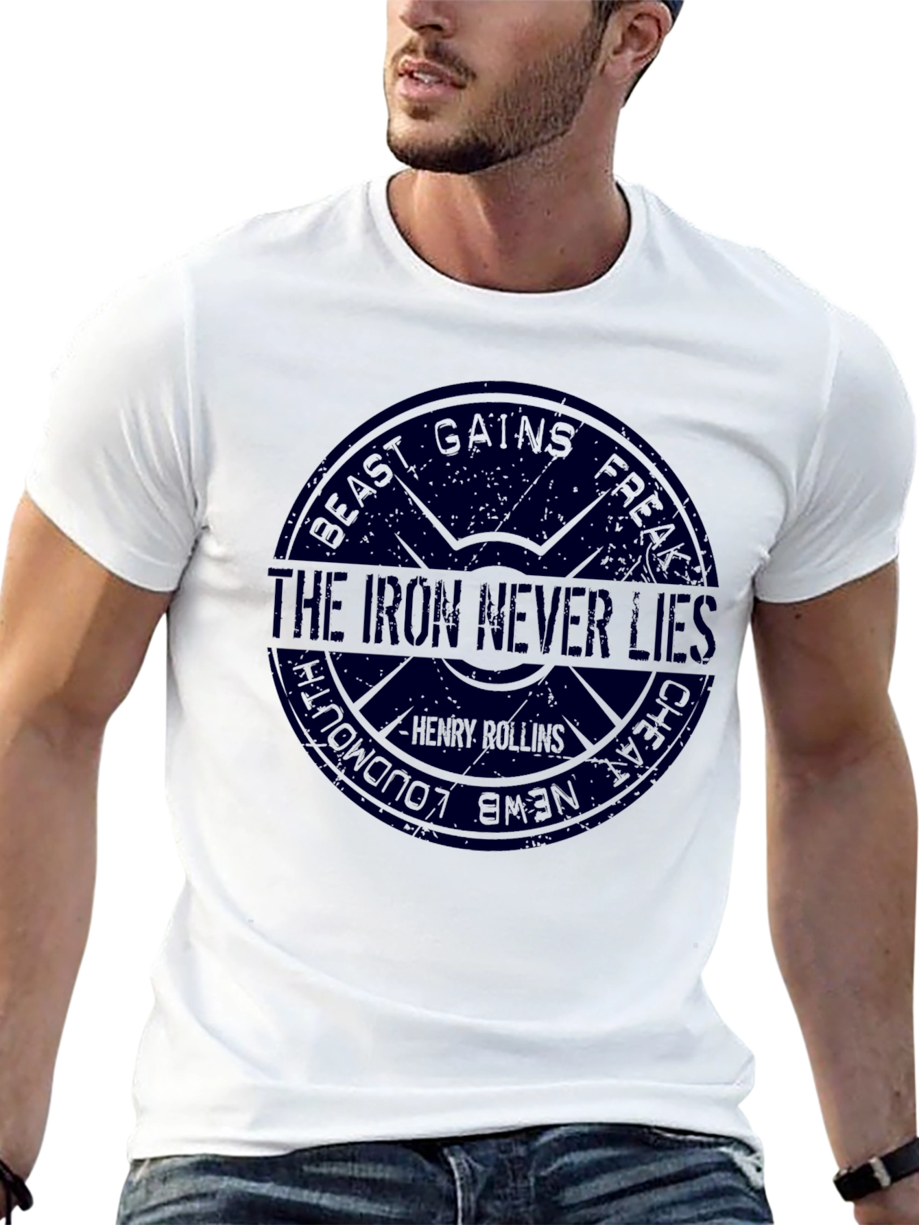 Black The Iron Never Lies Graphic Tee view 13