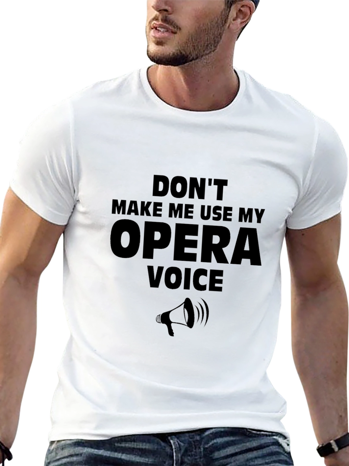 Black Opera Voice T-Shirt - Funny Graphic Tee view 13