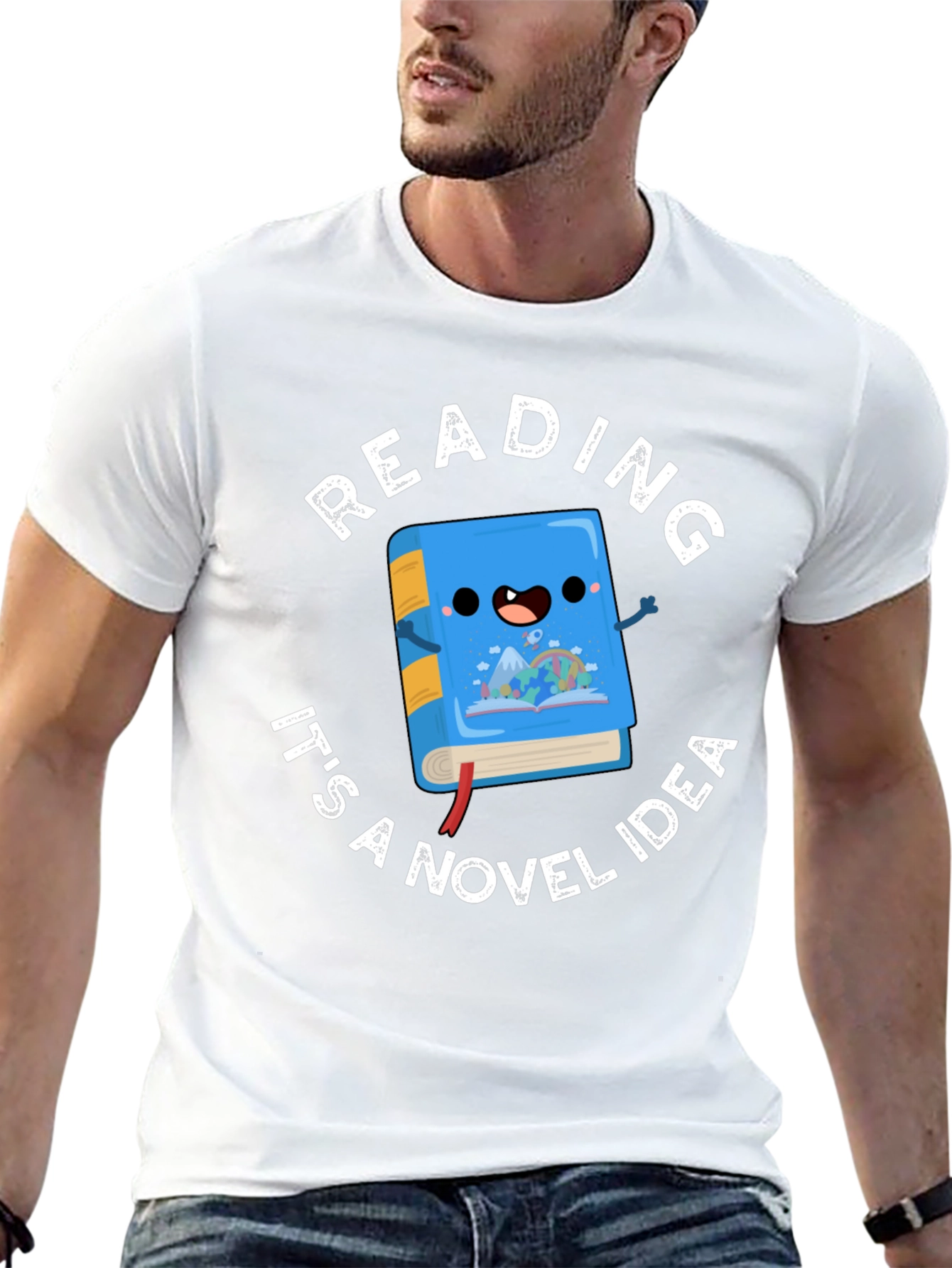 Black Reading: Novel Idea Graphic T-Shirt view 13