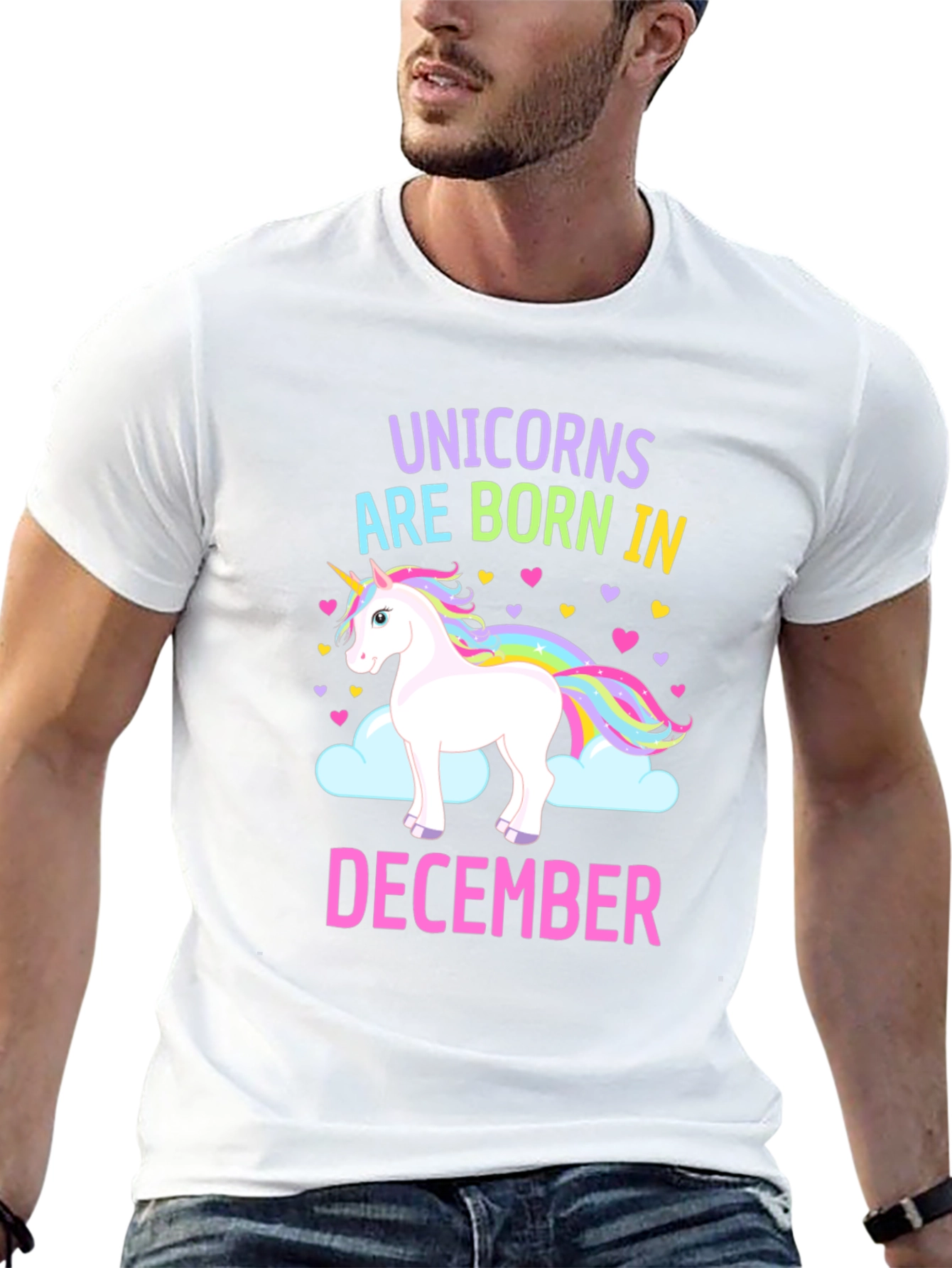 Black Unicorn December Birthday T-Shirt view 13