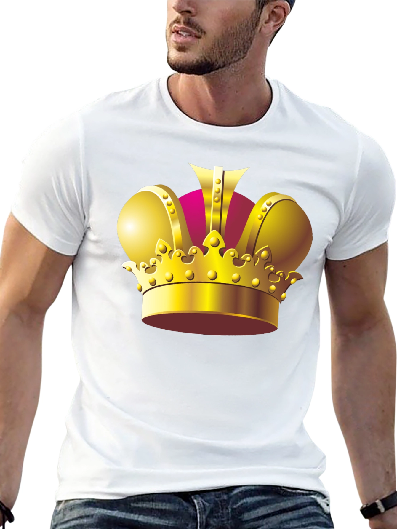 Black Regal Crown Graphic Tee - King Style view 13