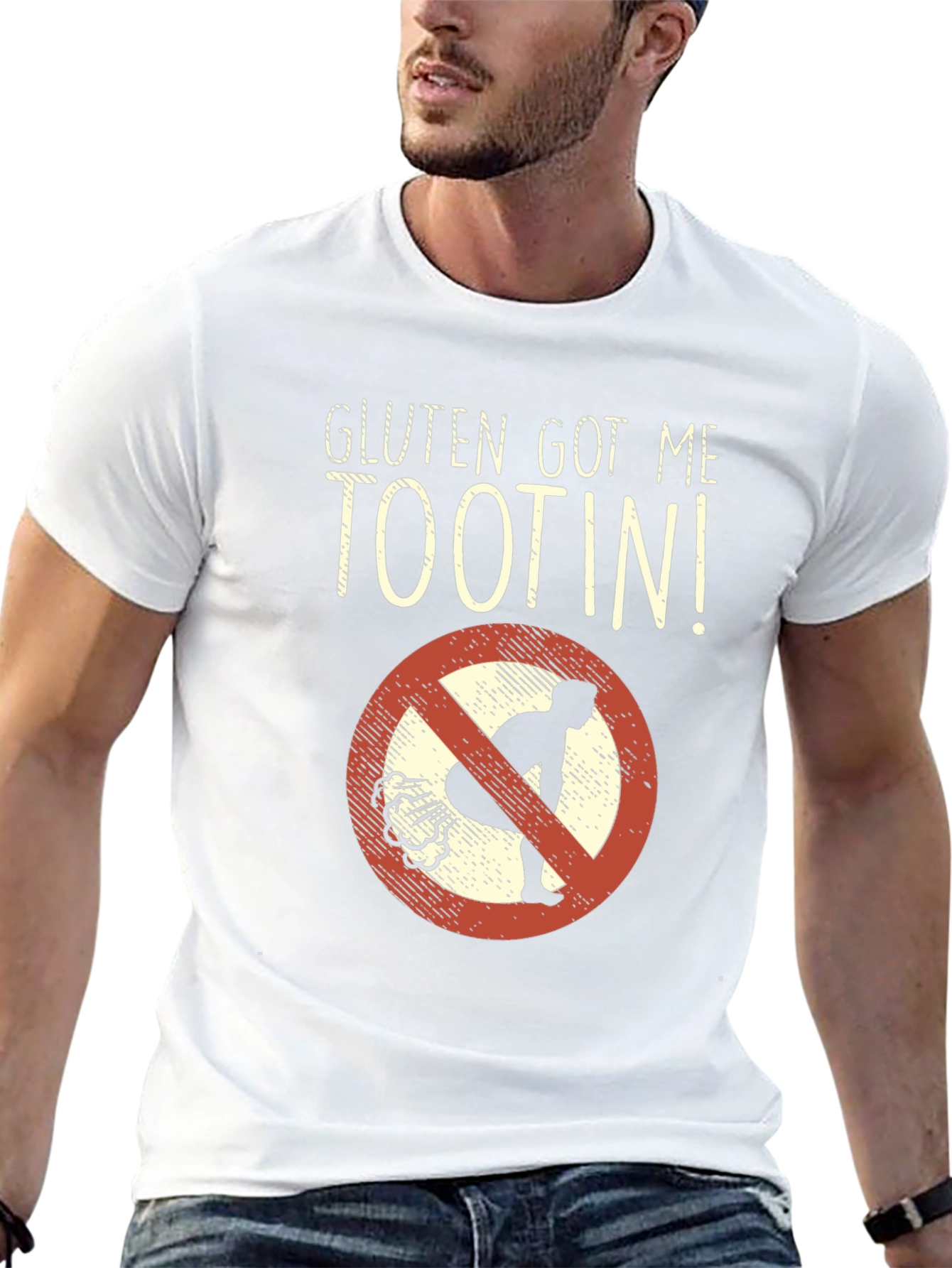 Black Gluten Got Me Tootin' Graphic Tee view 13