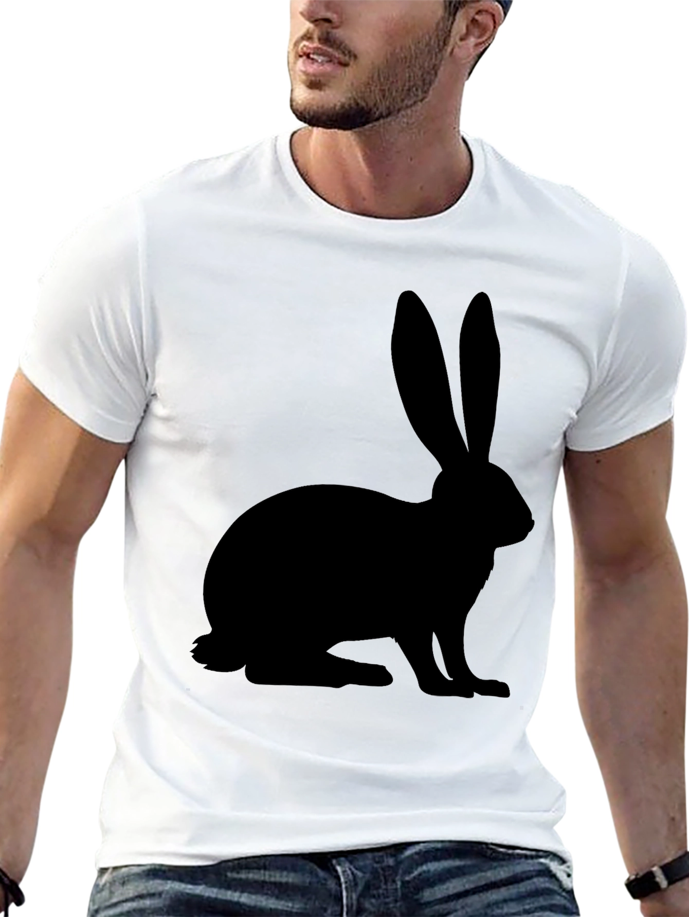 Black Black Rabbit Graphic T-Shirt - Casual Style view 13