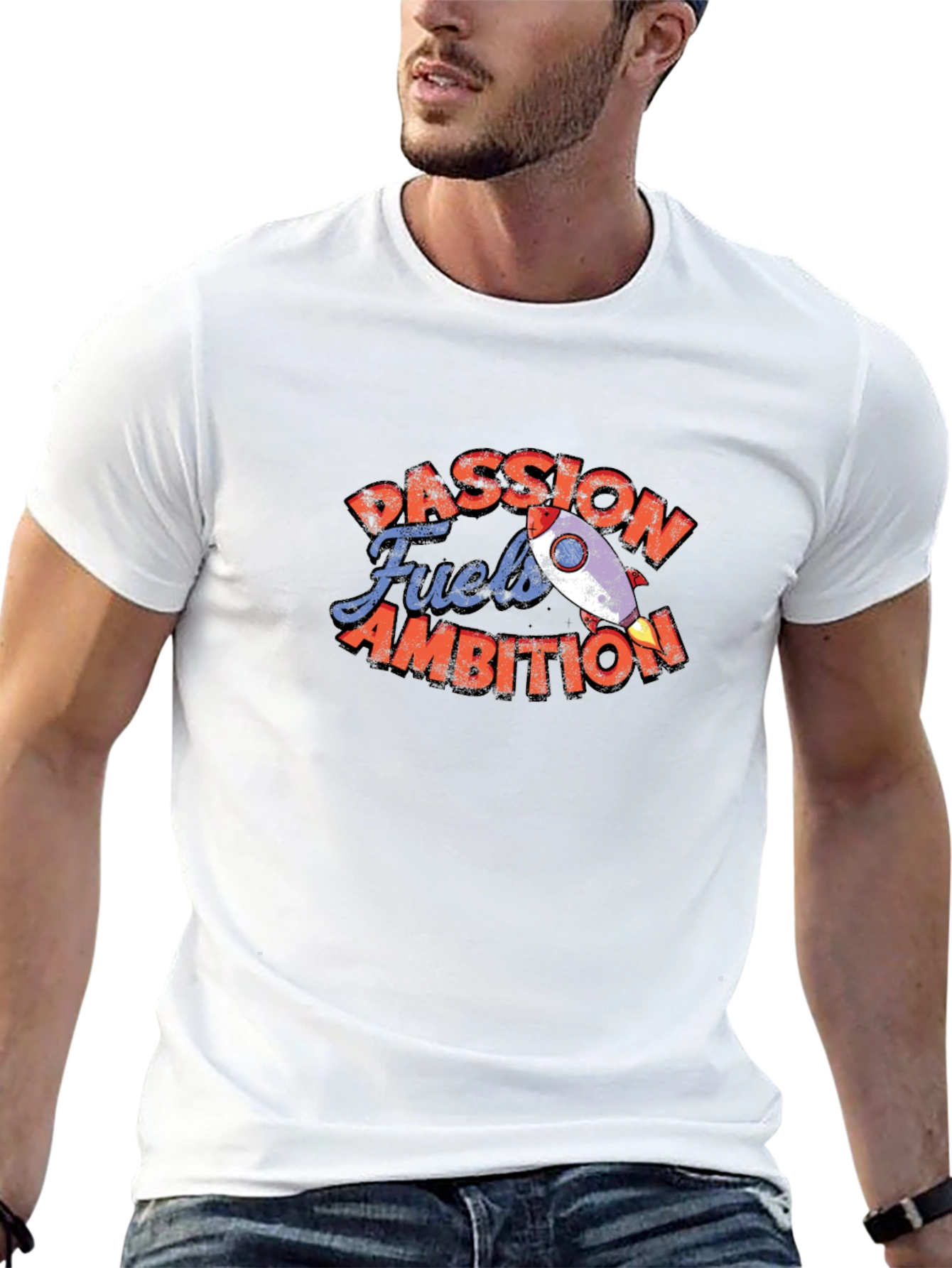Black Passion Fuels Ambition Graphic T-Shirt view 13