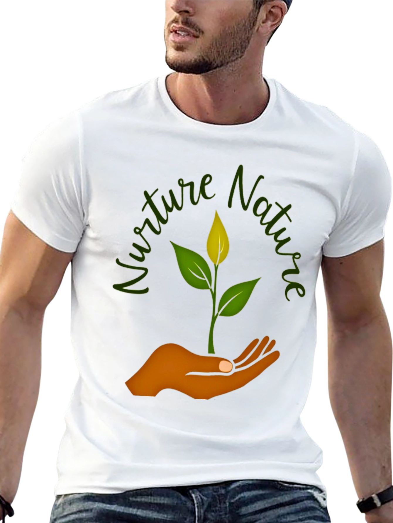 Black Nurture Nature Graphic T-Shirt - Black view 13