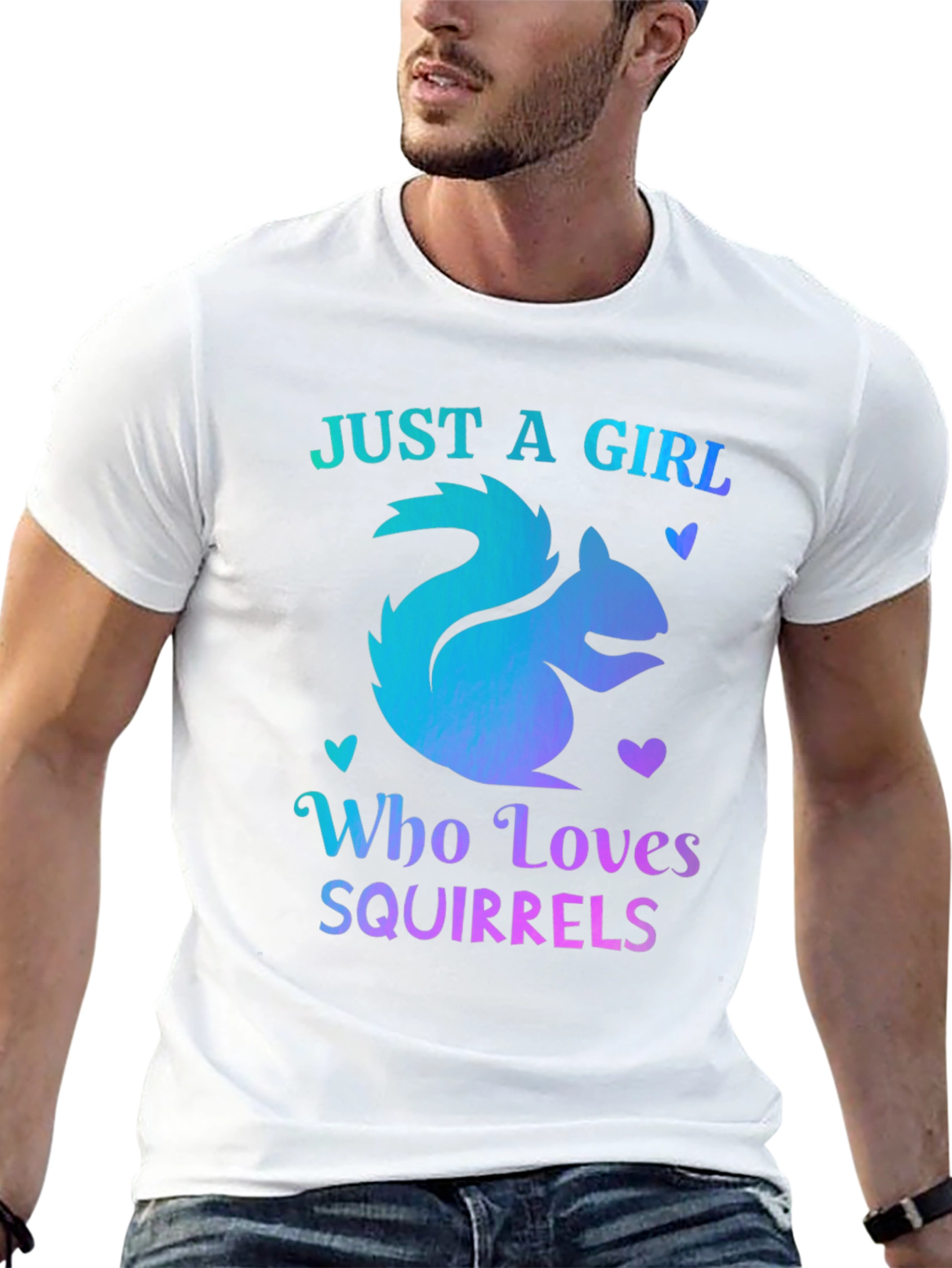 Black Girl Who Loves Squirrels T-Shirt view 13
