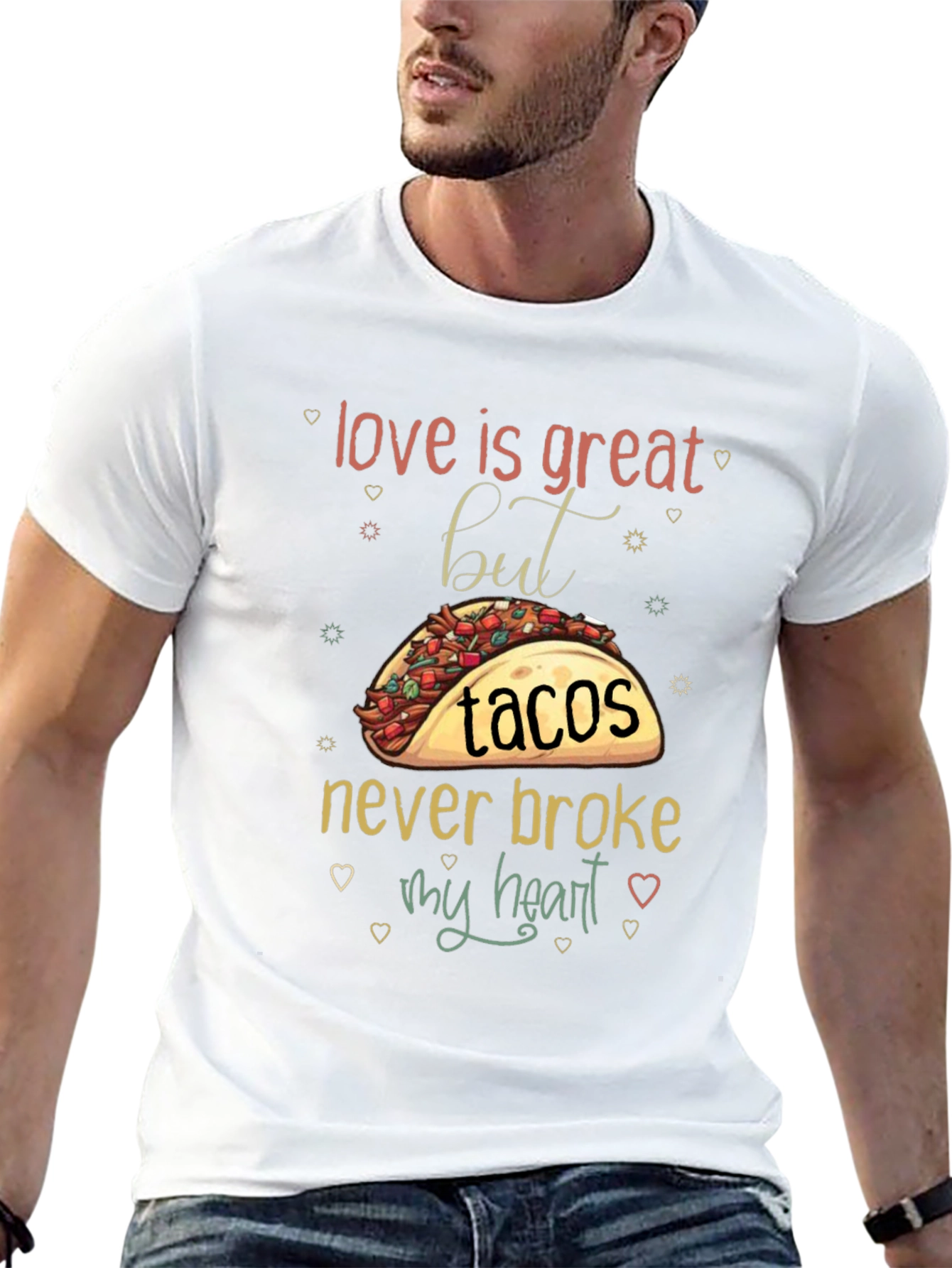 Black Love is Great But Tacos T-Shirt view 13