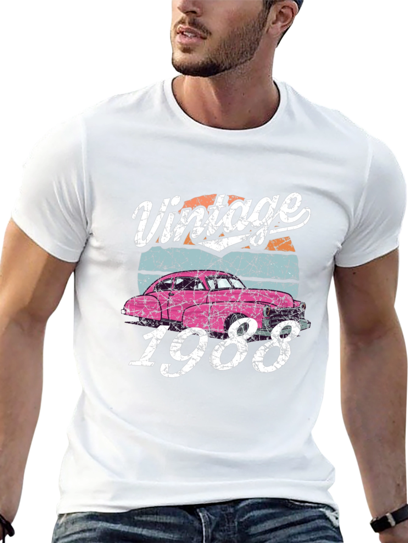 Vintage 1988 Car Graphic Tee - 13