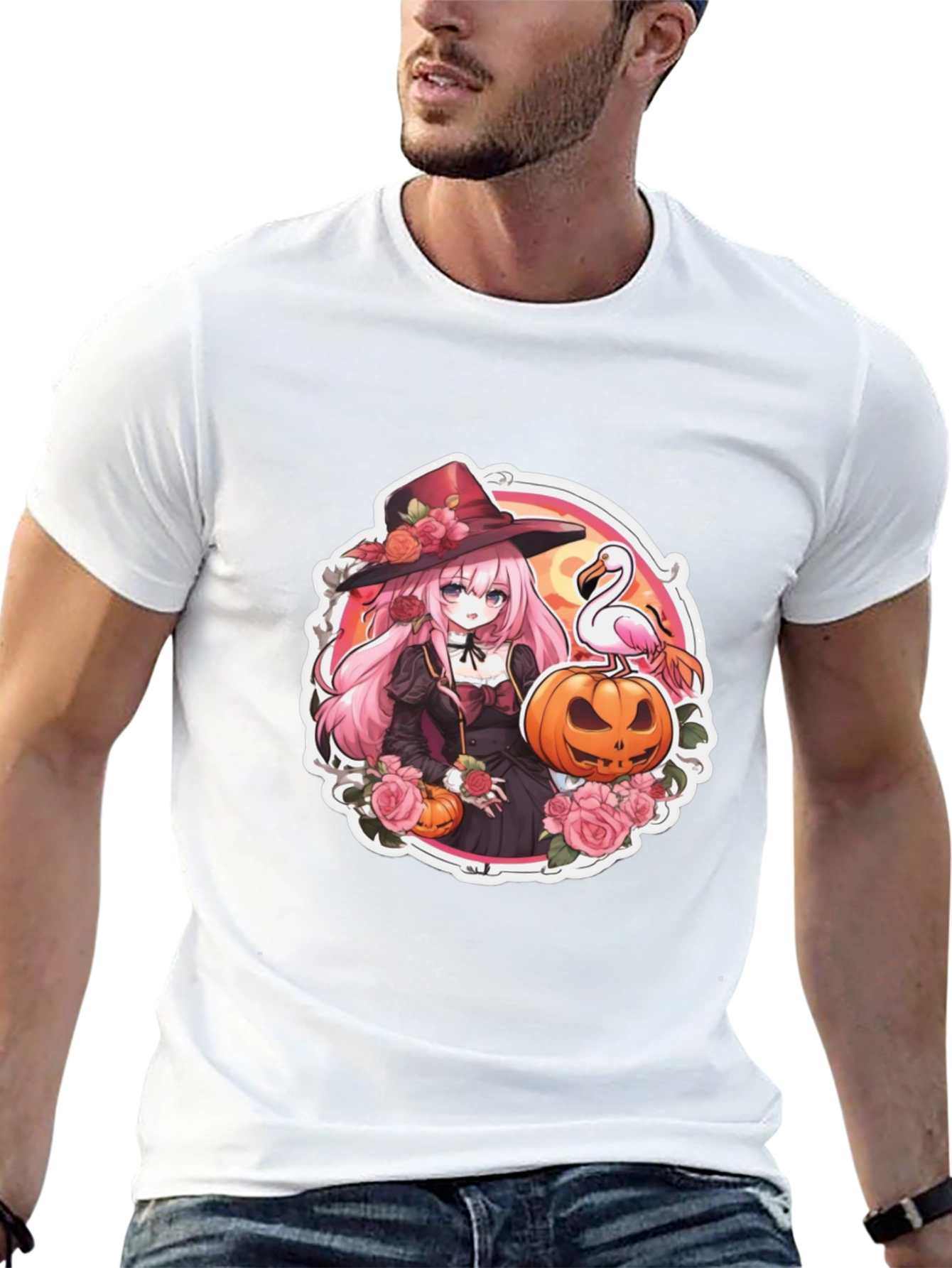 Halloween Witch Anime T-Shirt - 13