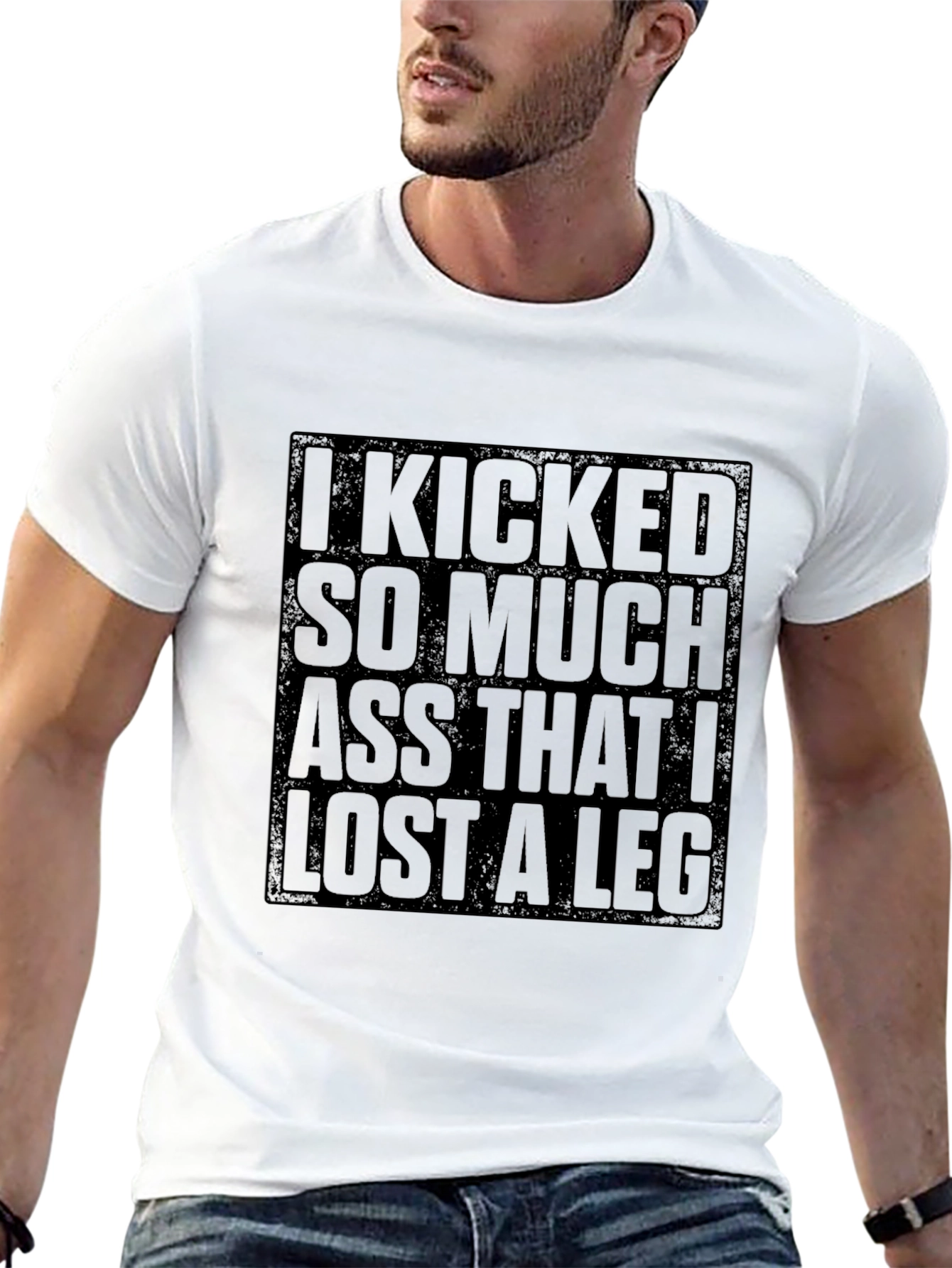 Black I Kicked So Much Ass T-Shirt - Funny Graphic Tee view 13