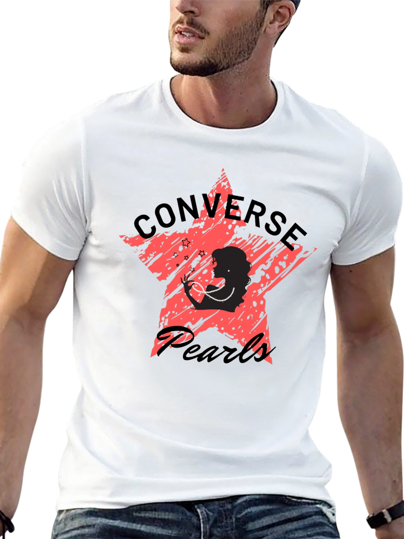 Black Converse Pearls Graphic T-Shirt view 13