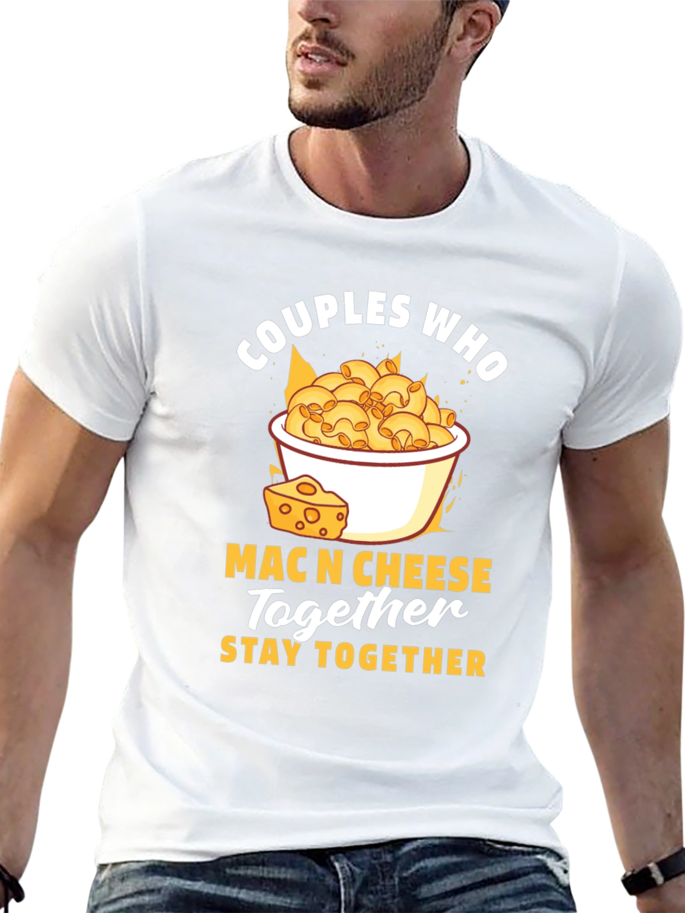 Black Couples Who Mac N Cheese Together Stay Together T-Shirt view 13