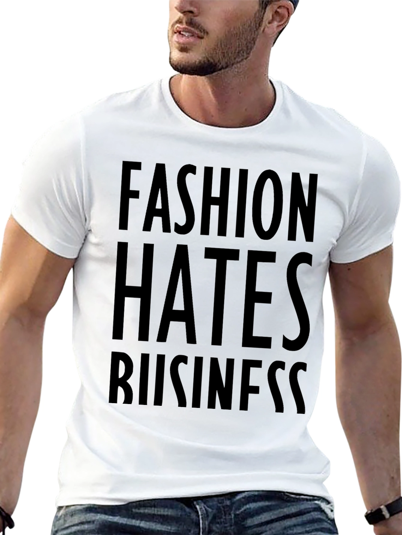 Black Fashion Hates Business Graphic Tee view 13