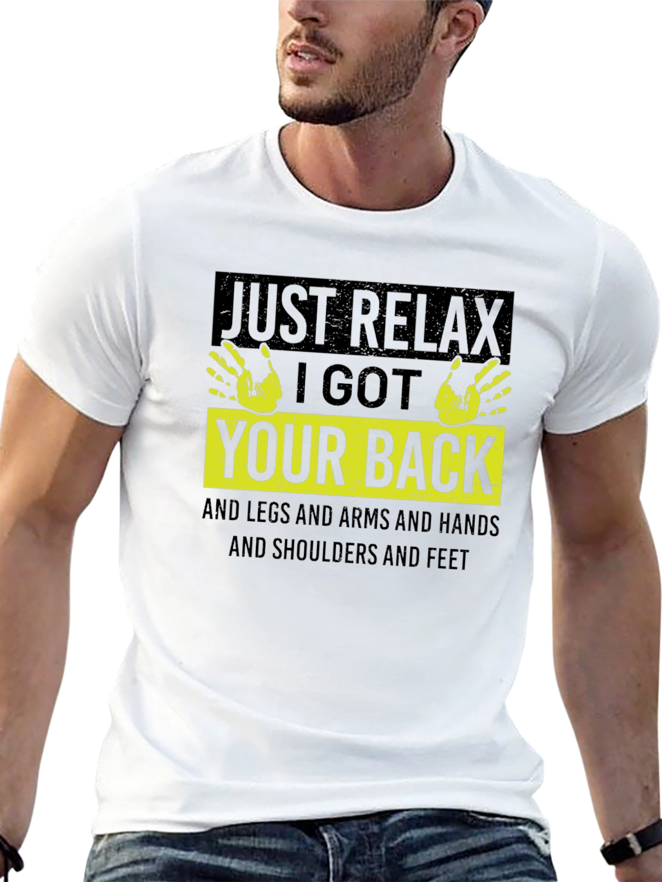 Black Just Relax I Got Your Back T-Shirt view 13