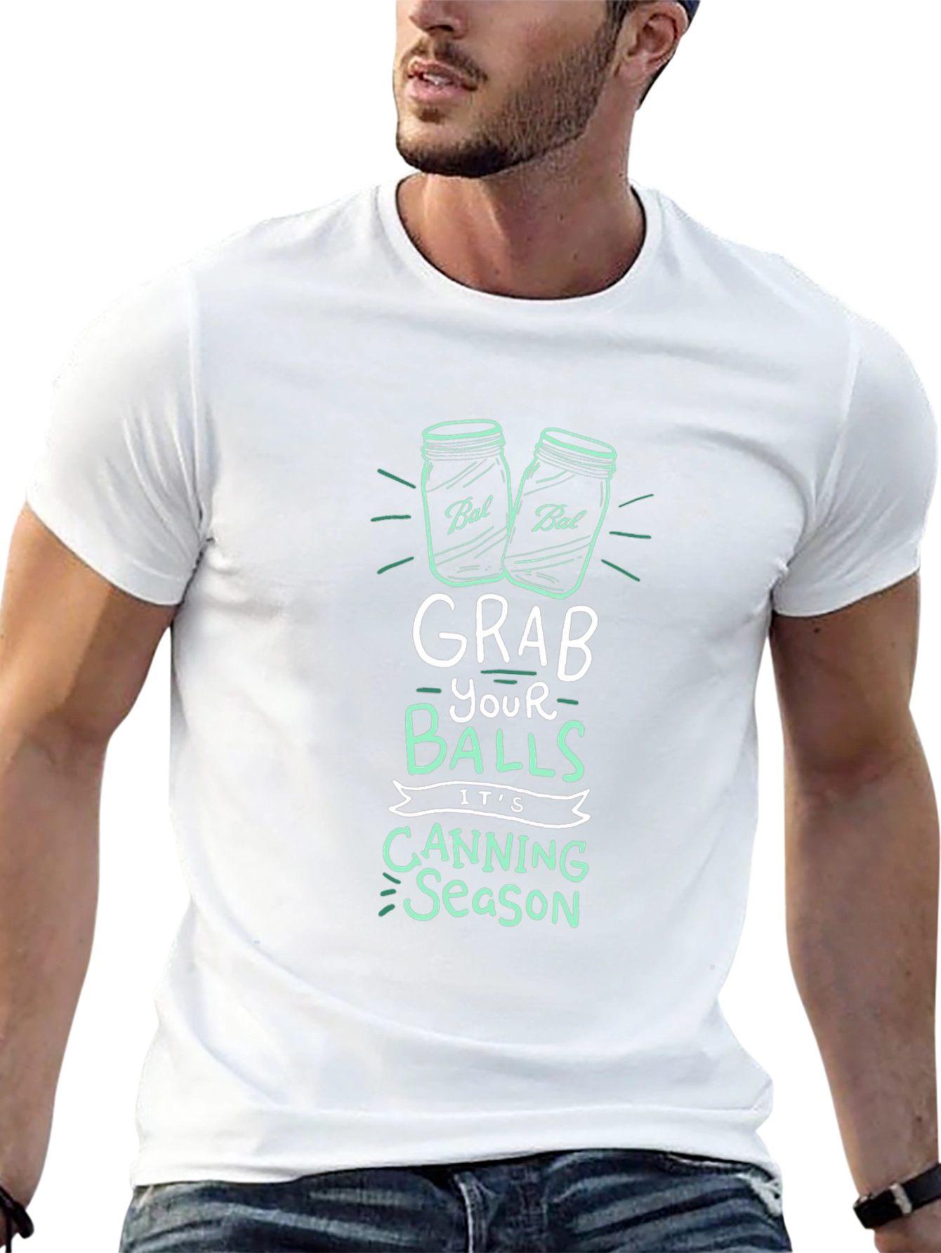 Black Grab Your Balls Canning Season T-Shirt view 13