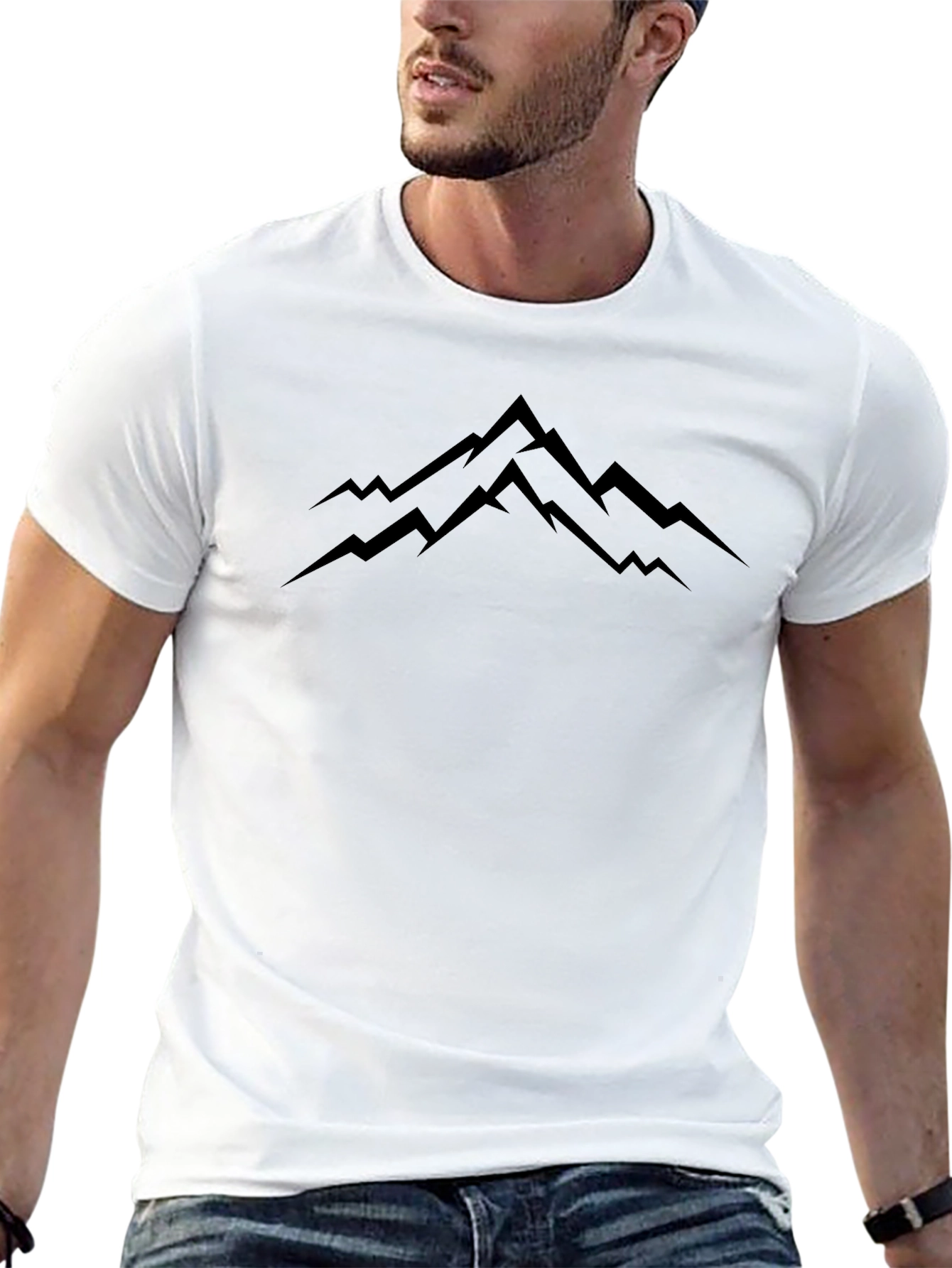 Black Mountain Peak Graphic Tee - Black view 13
