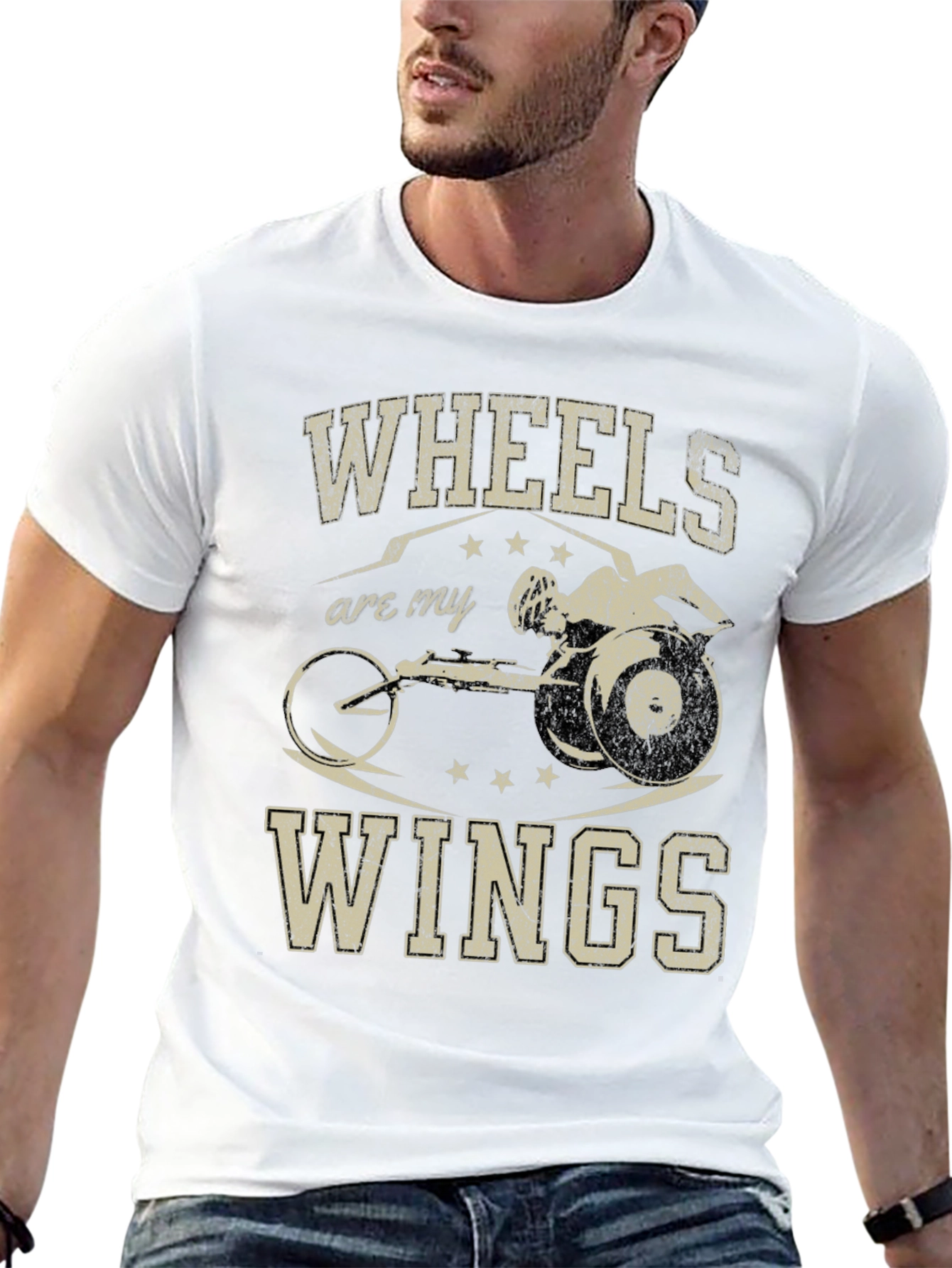Black Wheels Are My Wings T-Shirt view 13
