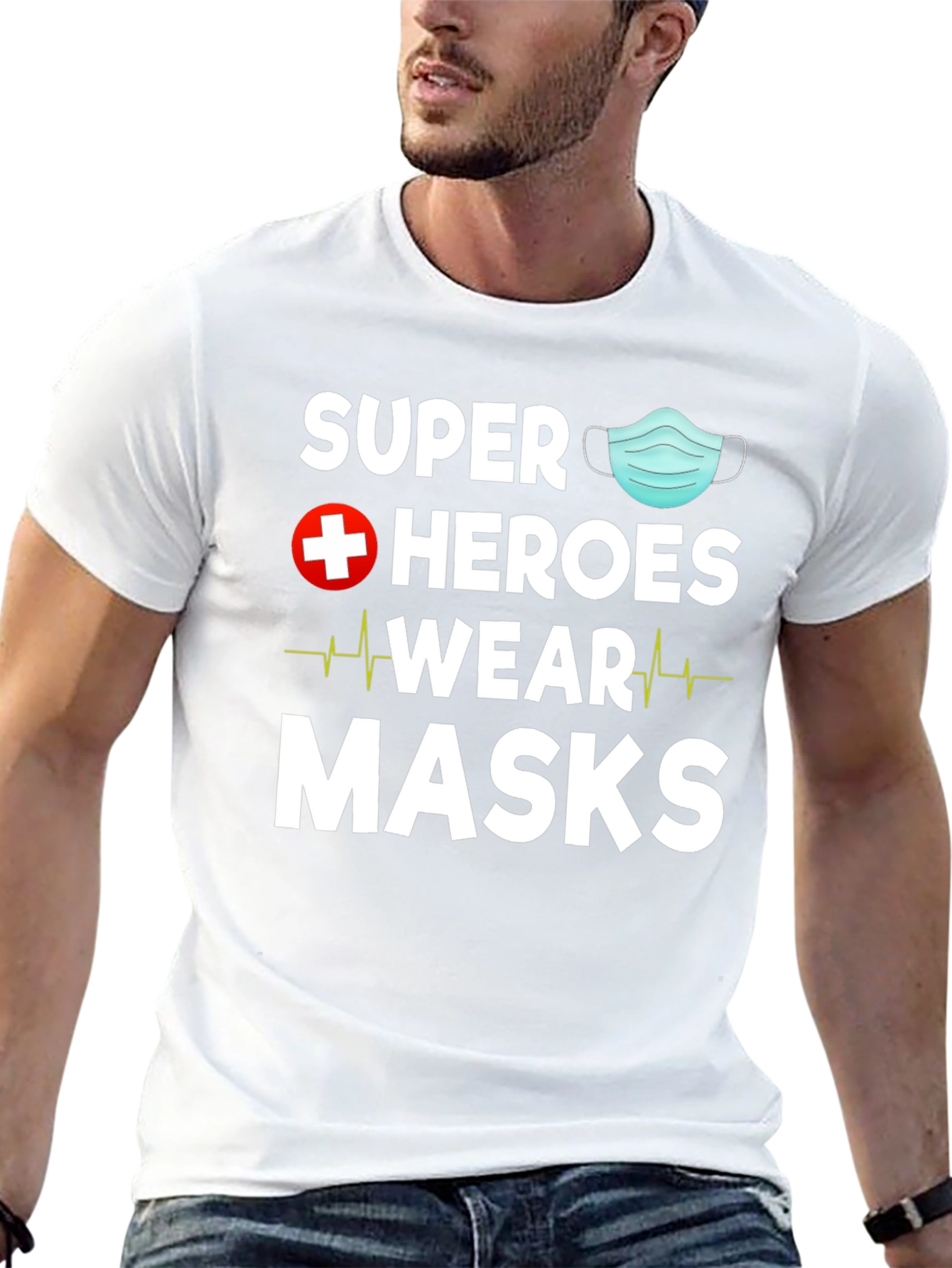 Black Super Heroes Wear Masks T-Shirt view 13
