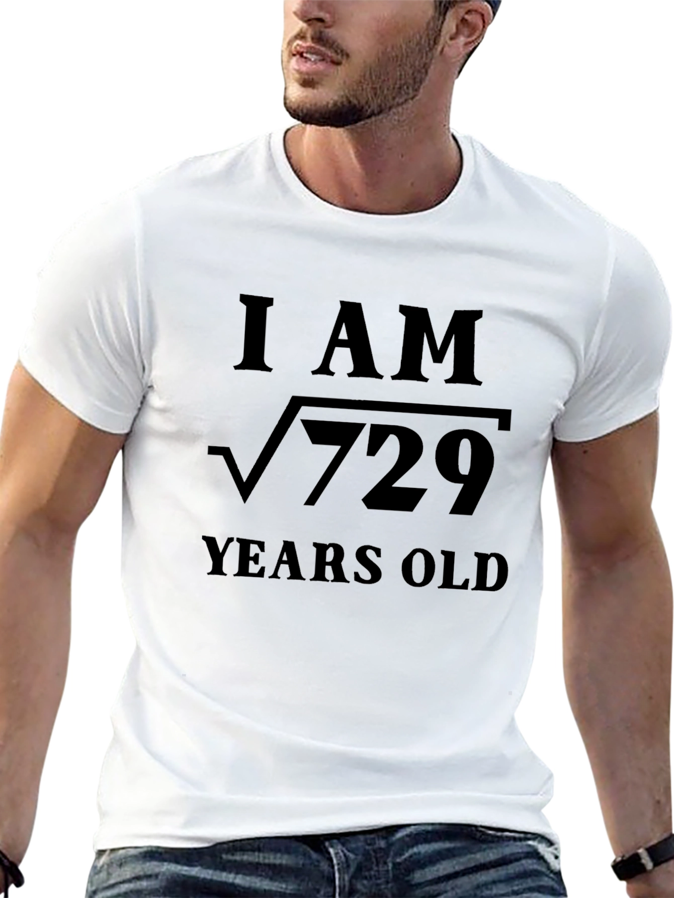 Black I Am Root 729 Years Old Funny Math T-Shirt view 13