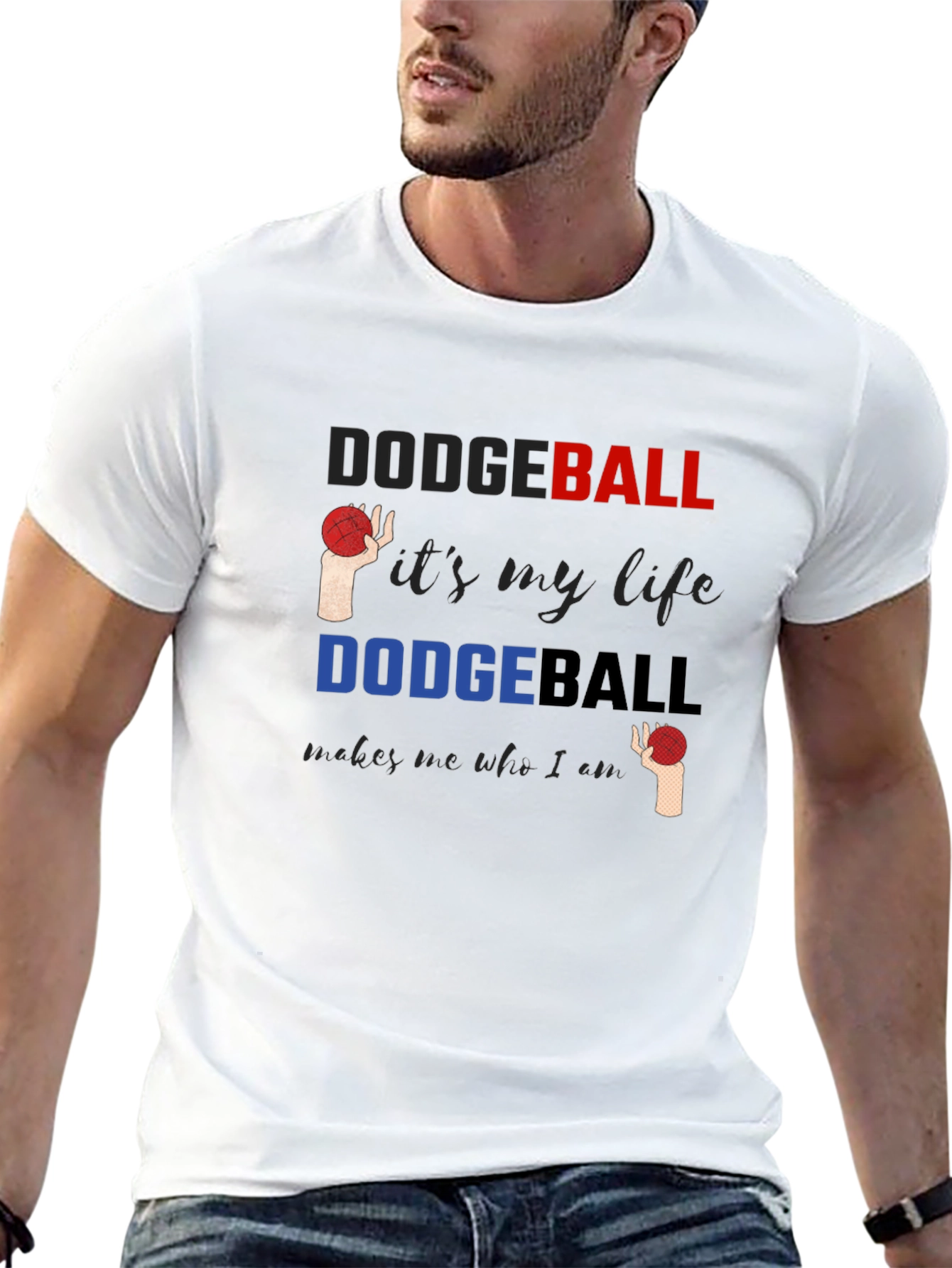 Black Dodgeball Life T-Shirt - Soft Cotton Tee view 13