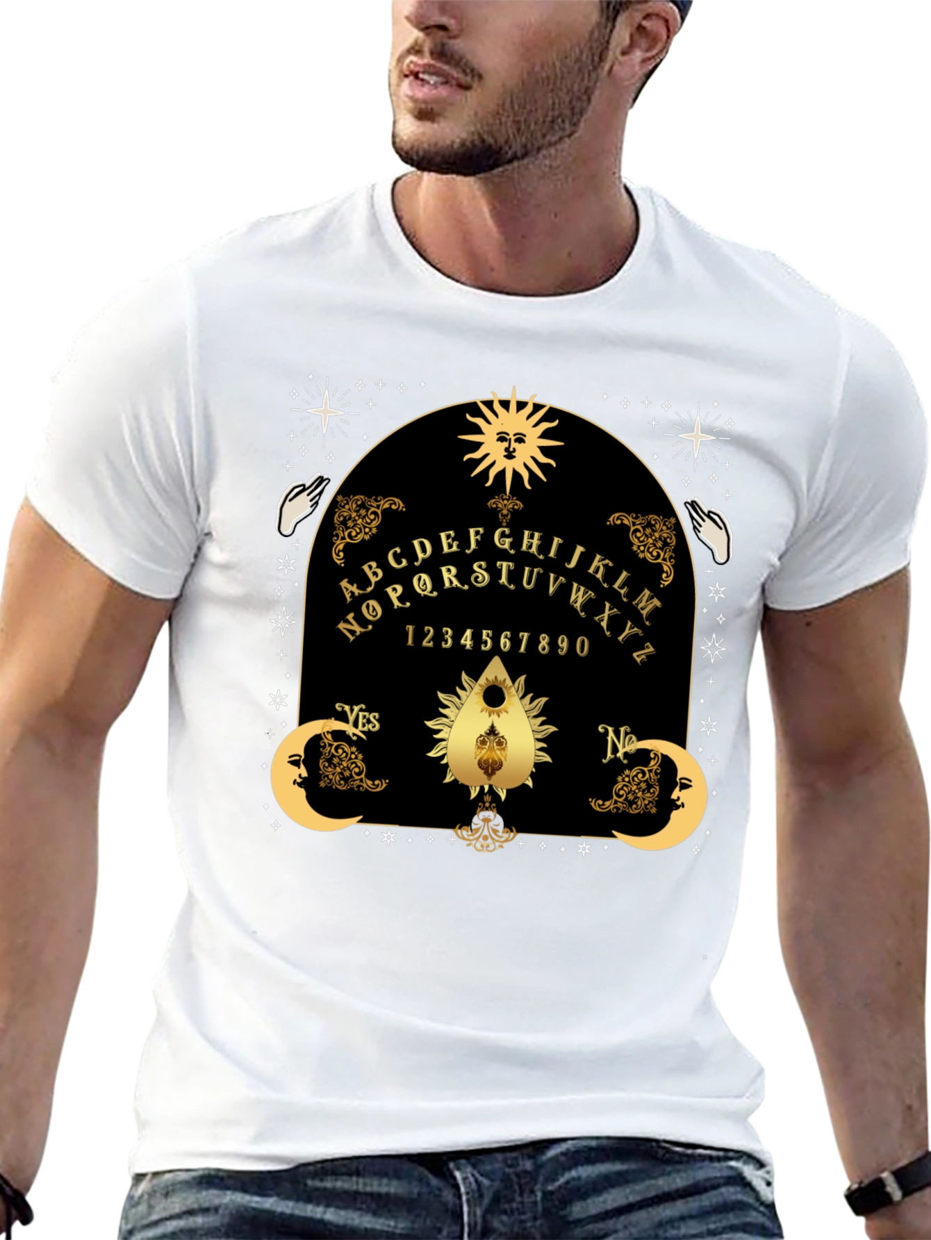 Mystic Ouija Board T-Shirt - Goth Occult Apparel - 13