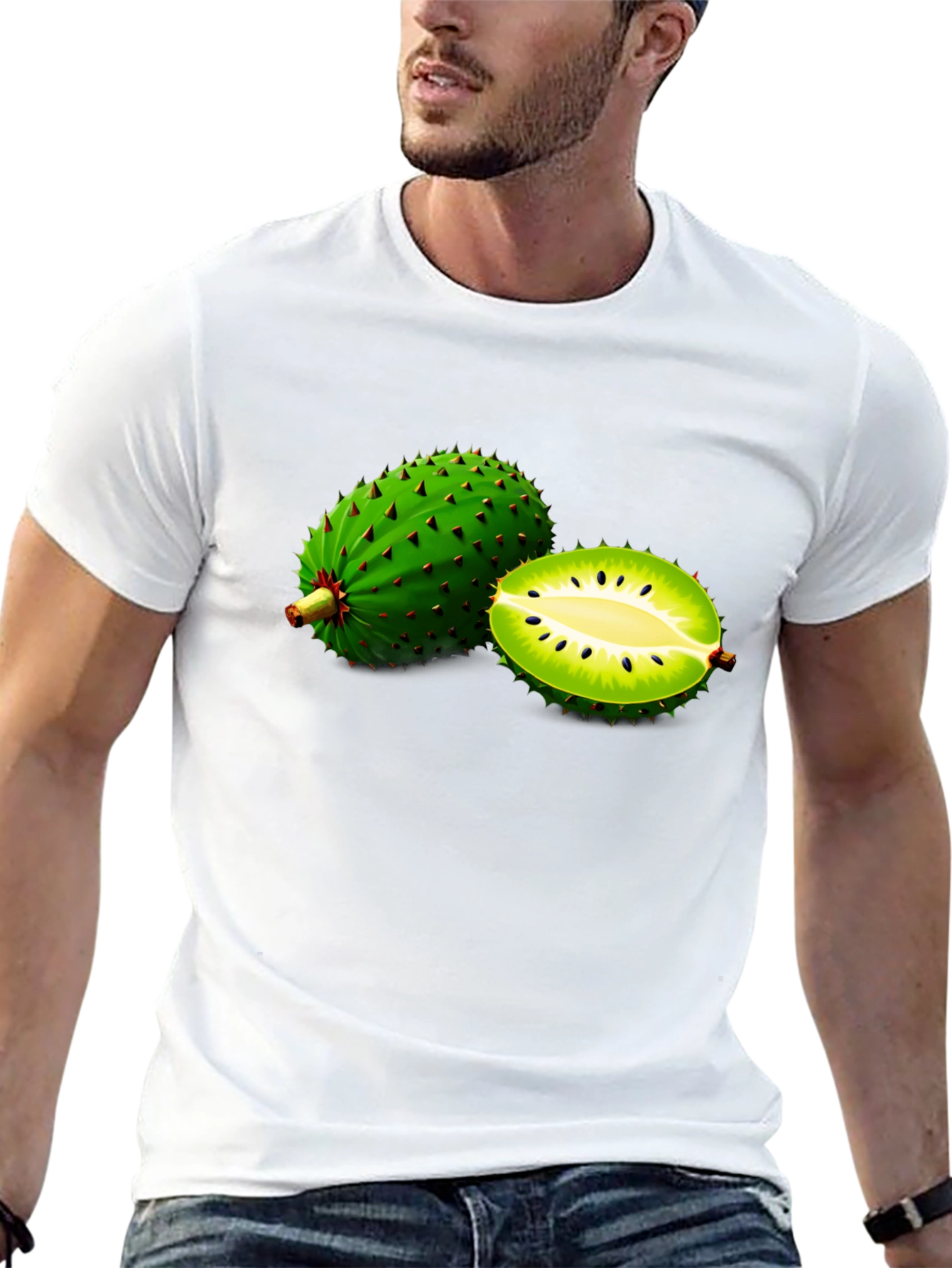 Black Soursop Fruit Graphic Tee - Unique Design! view 13