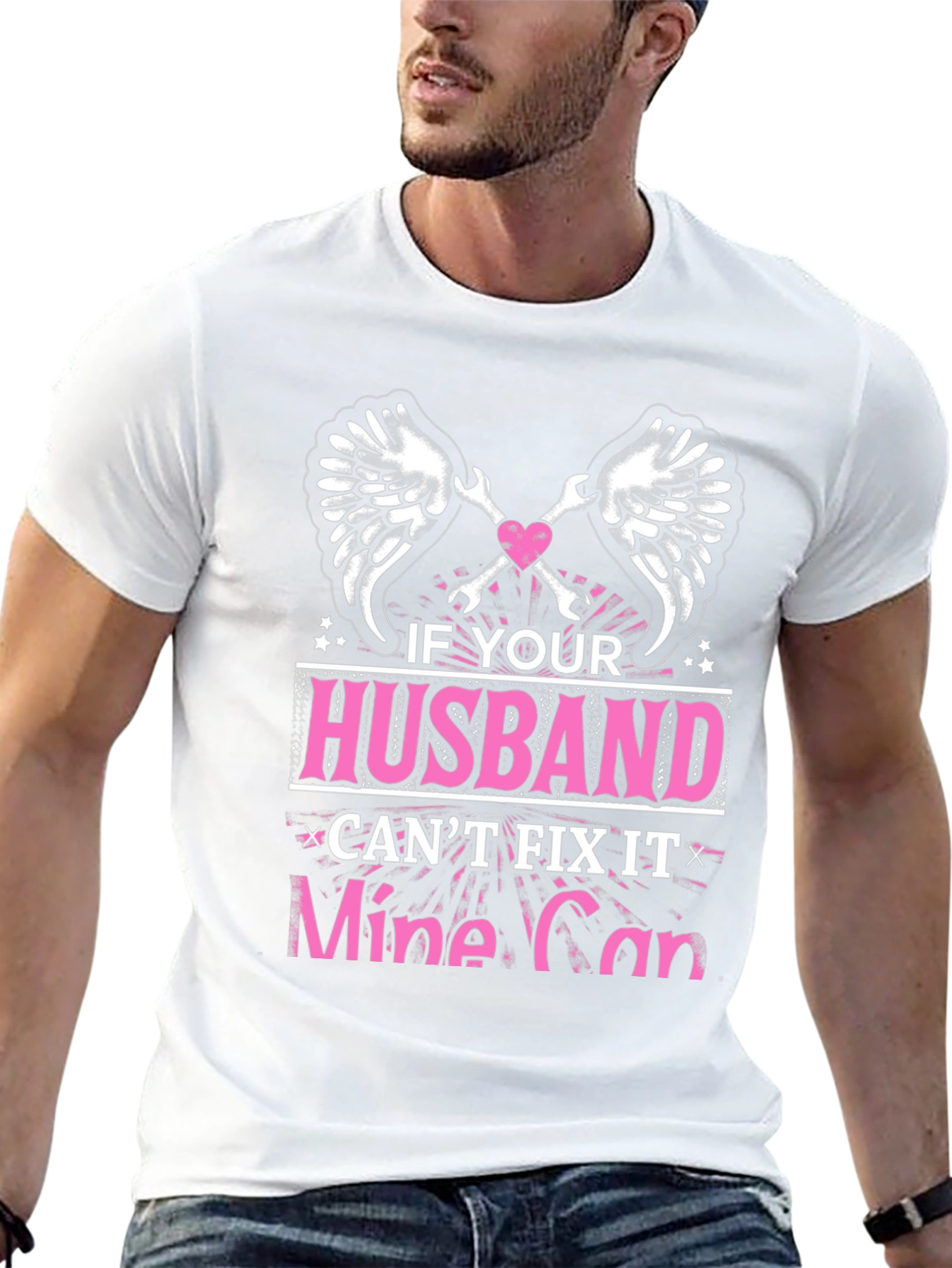Black Husband Can't Fix It? Mine Can T-Shirt view 13