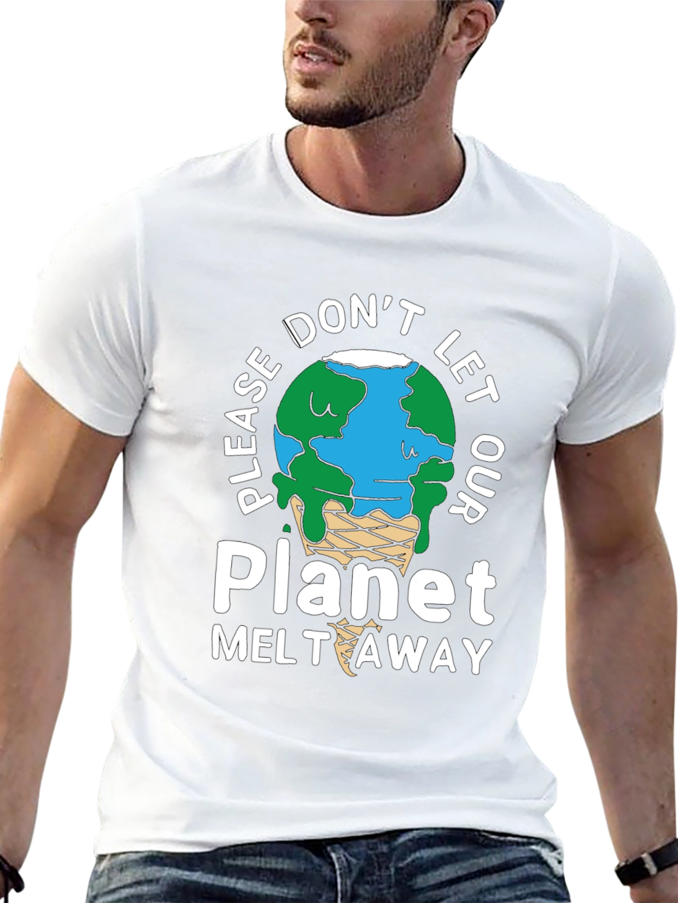 Black Planet Melt Away Graphic T-Shirt view 13