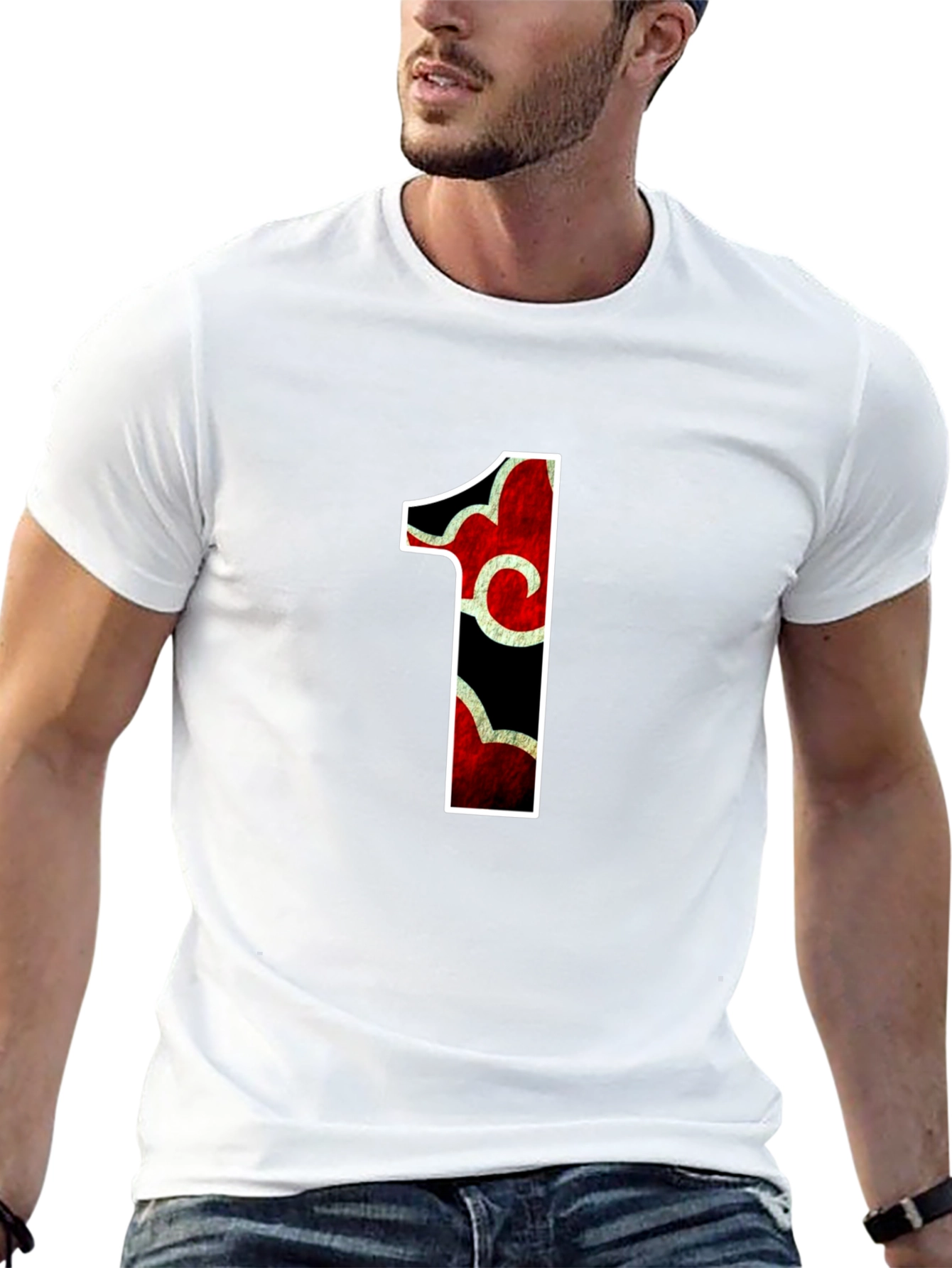 Number One Graphic Print T-Shirt - 13