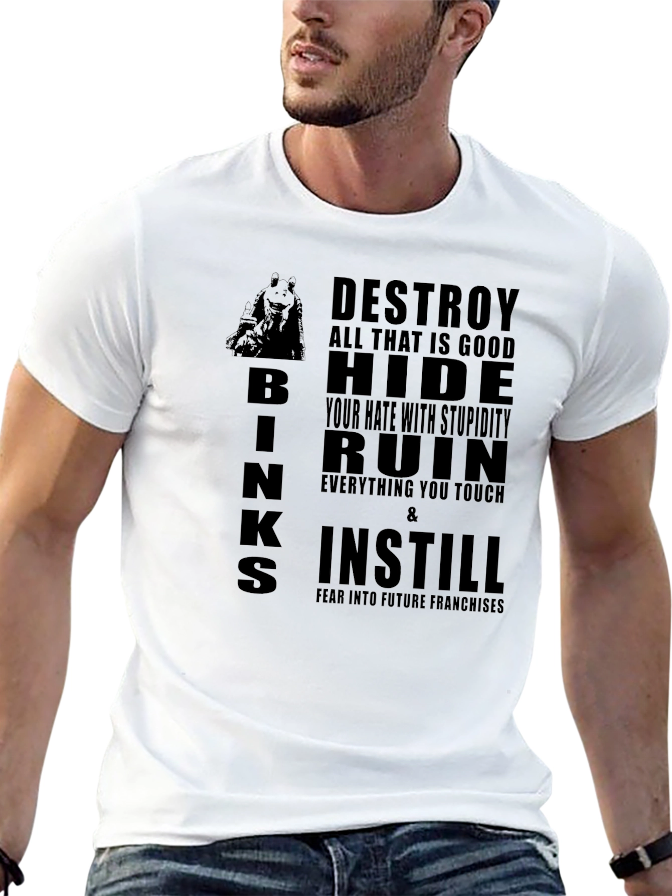 Black Destroy All That Is Good Tee view 13