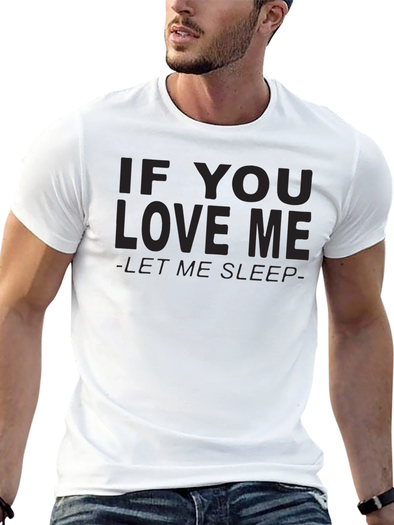 Black If You Love Me Let Me Sleep T-Shirt view 13