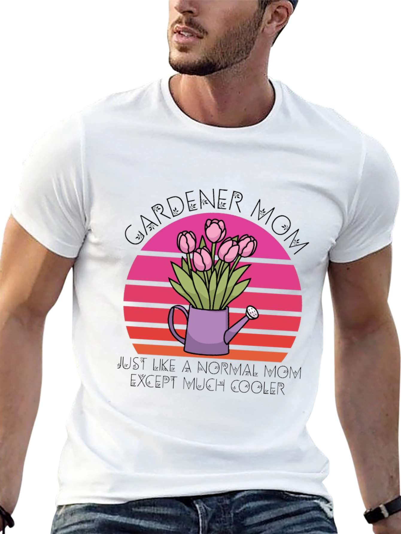 Black Gardener Mom T-Shirt - Unique Gift for Plant Loving Moms view 13