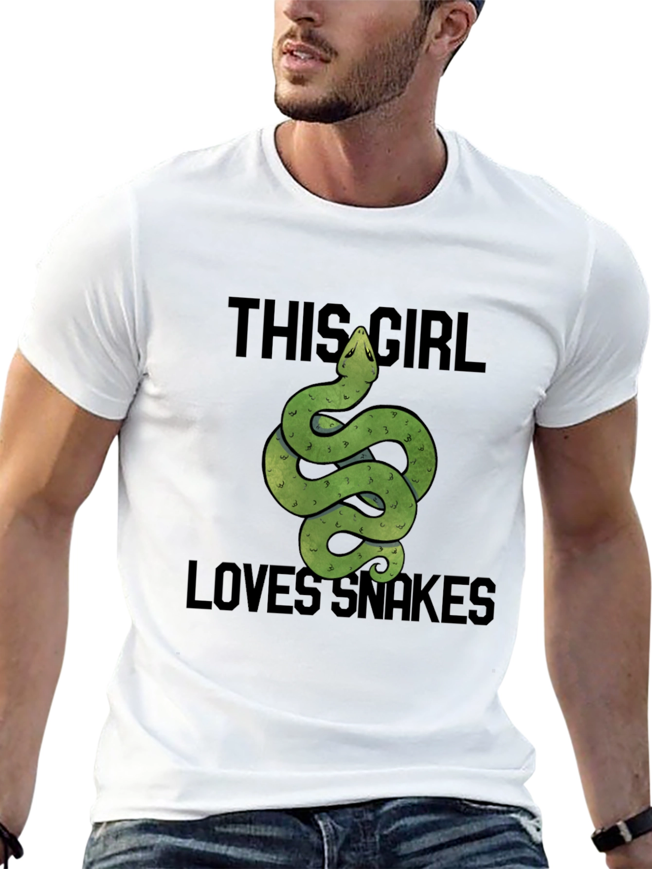 This Girl Loves Snakes T-Shirt - Reptile Lover Tee - 13