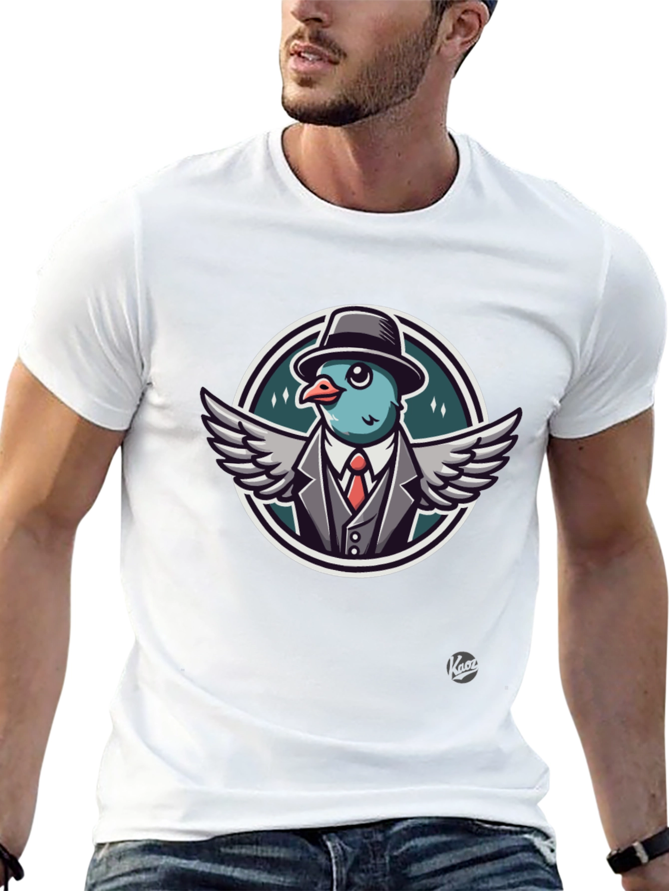 Black Pigeon Gangster T-Shirt view 13