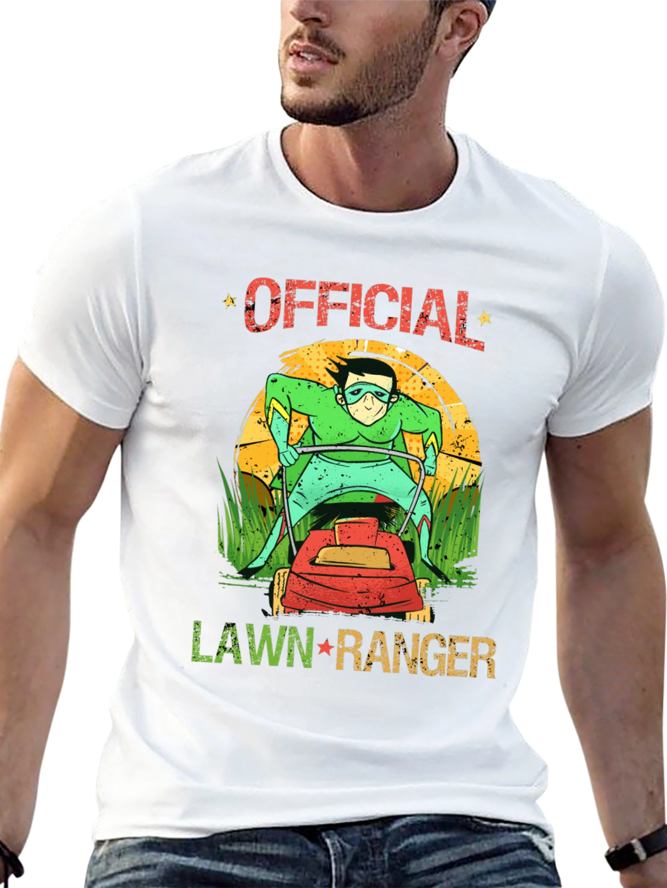 Black Official Lawn Ranger Graphic T-Shirt view 13