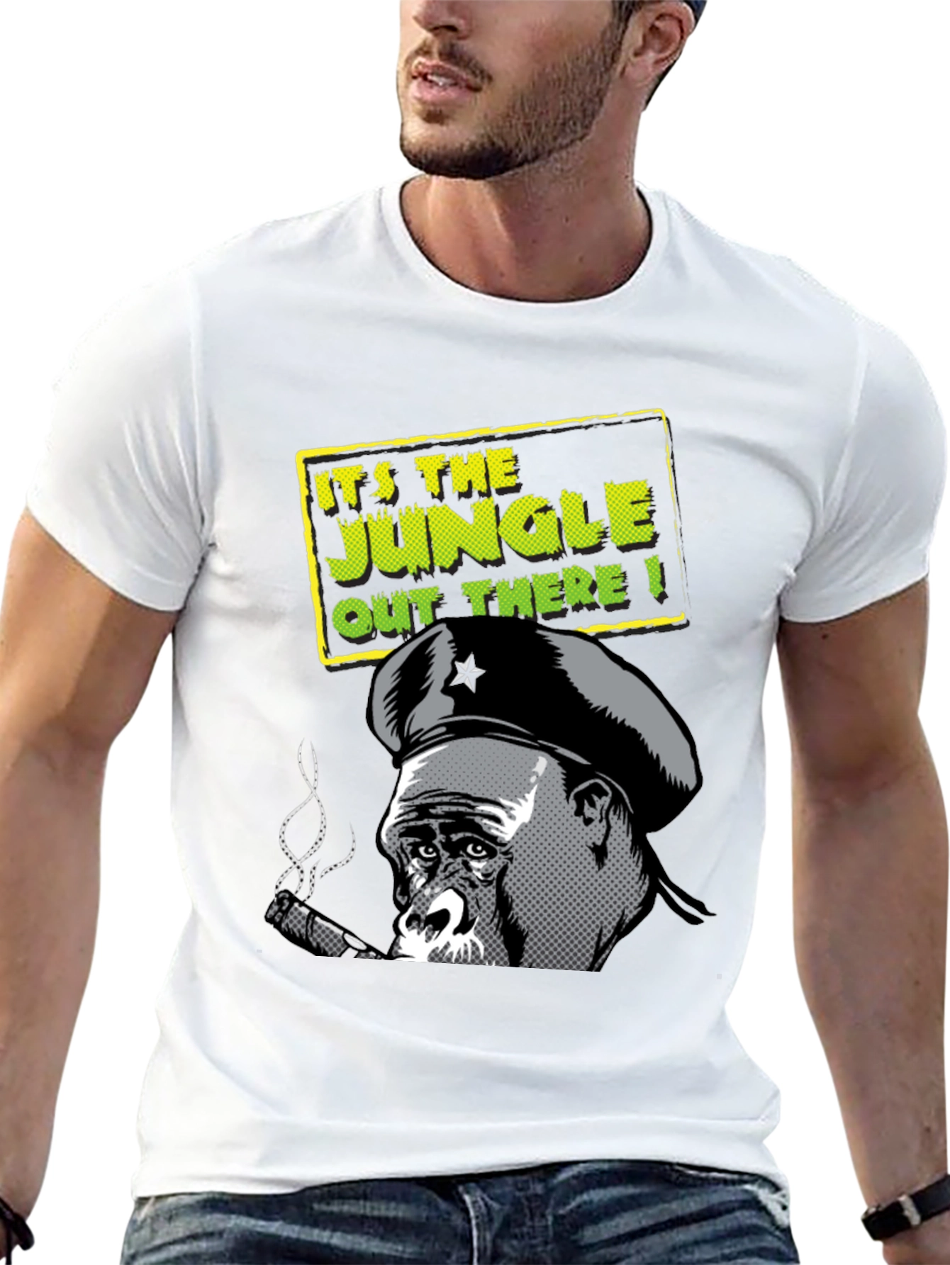 Black Jungle Gorilla T-Shirt - Cool Graphic Tee view 13