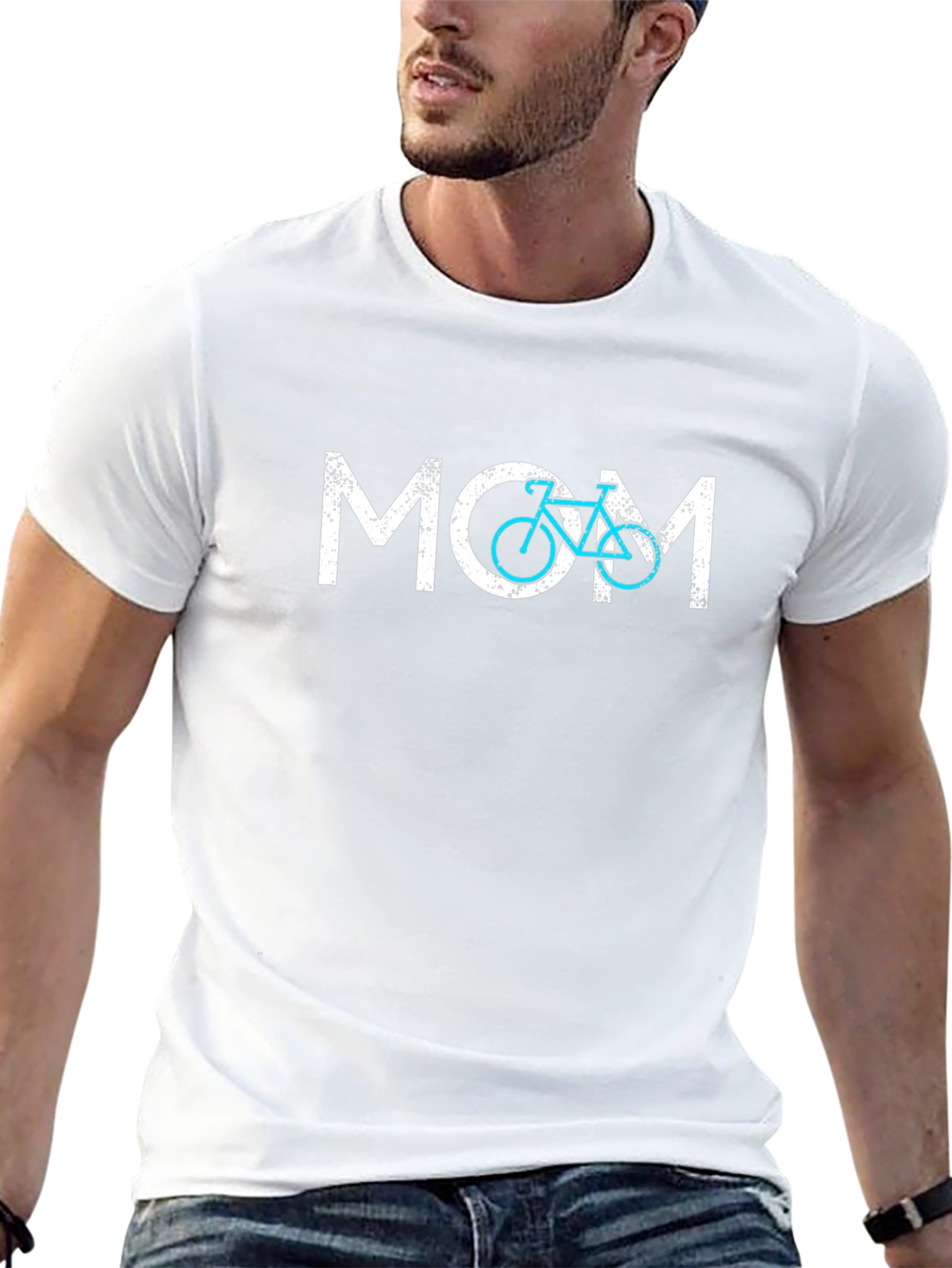 Black Cycling Mom T-Shirt - Bike Lover Tee view 13