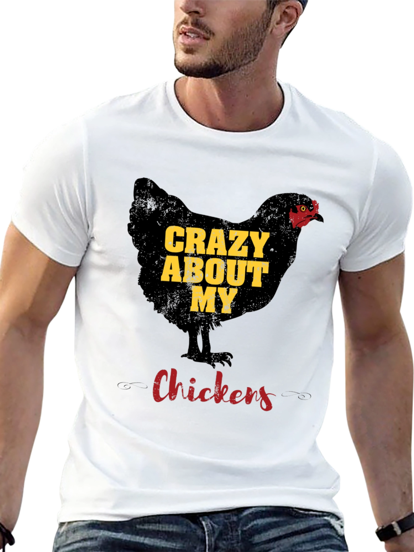 Black Crazy About My Chickens Graphic Tee view 13