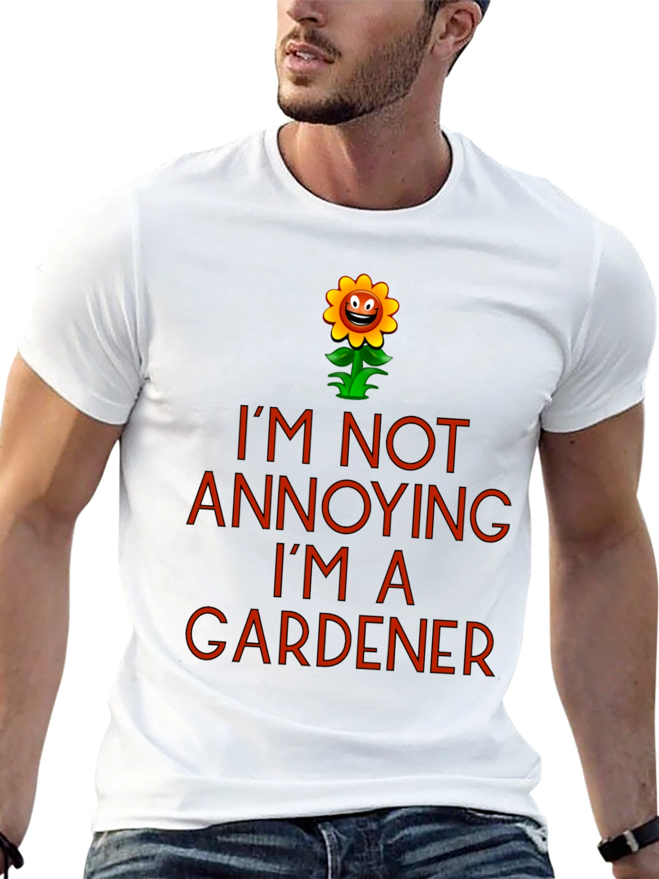 Black I'm Not Annoying I'm a Gardener T-Shirt view 13