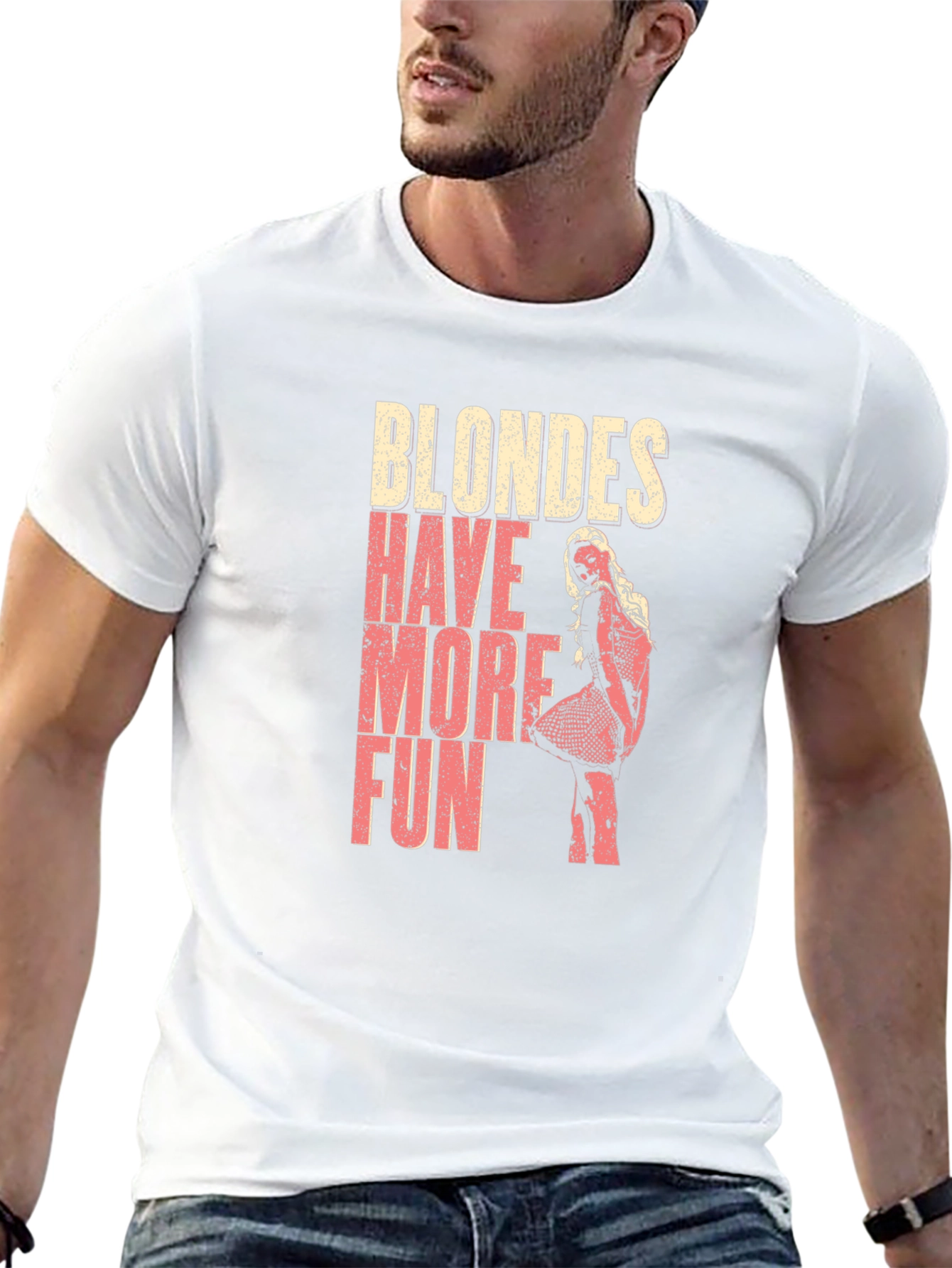 Black Blondes Have More Fun Graphic T-Shirt view 13