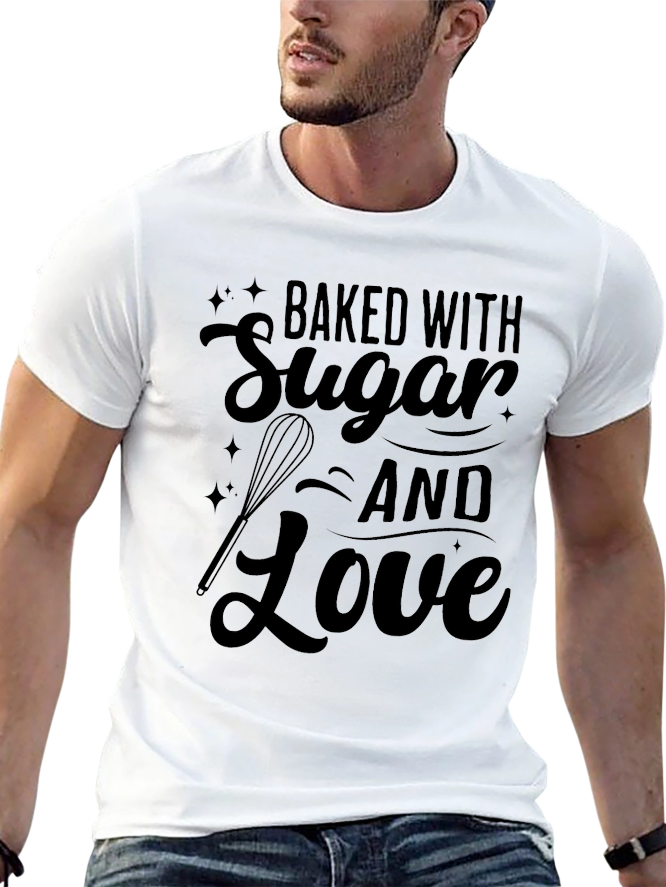Black Baked With Sugar and Love T-Shirt view 13