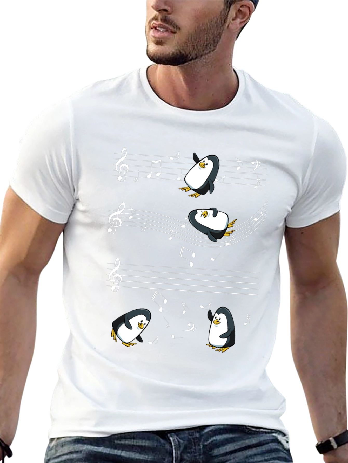 Black Musical Penguins T-Shirt view 13