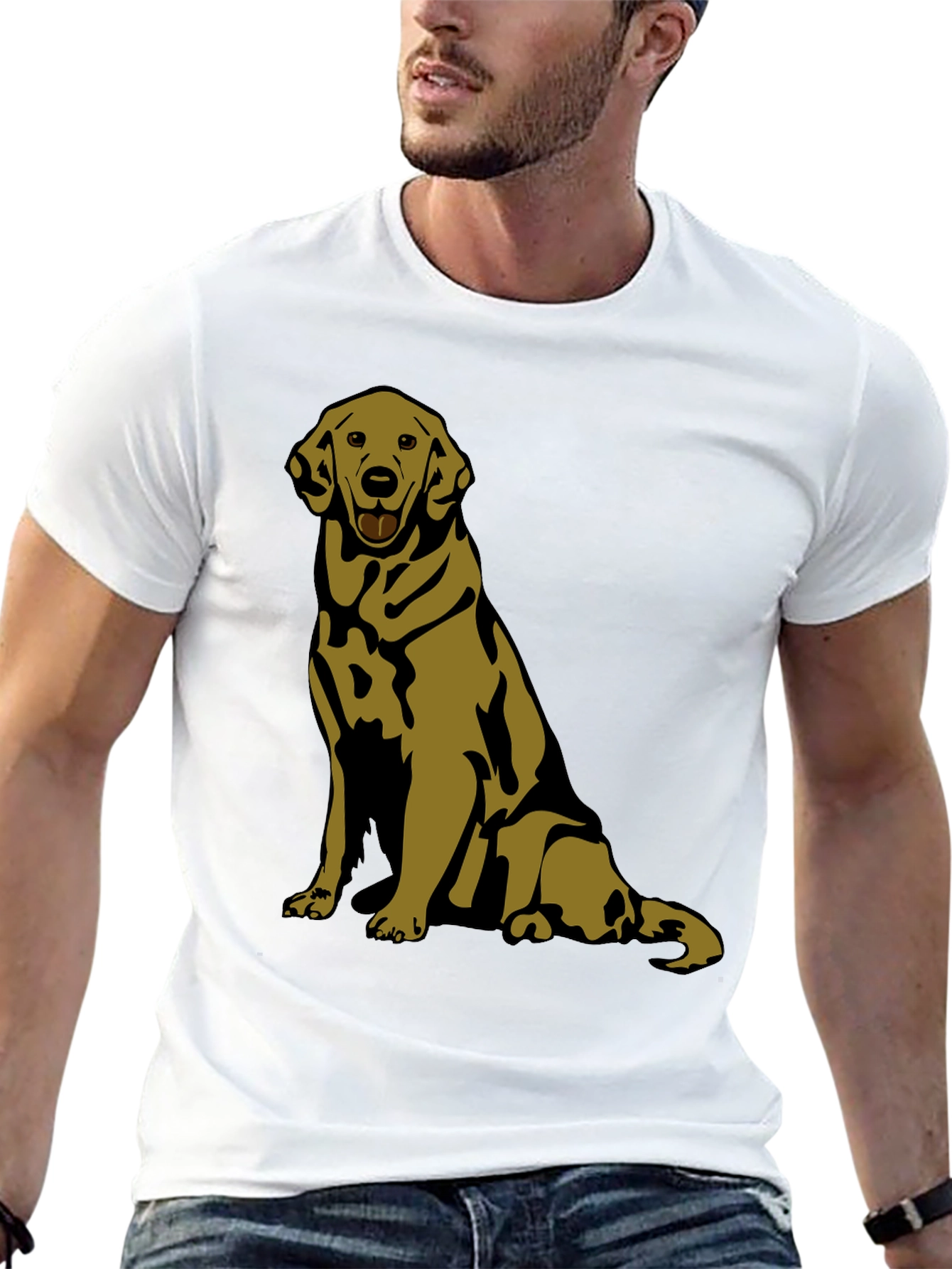 Black Dog Graphic Tee - Labrador Retriever Design view 13