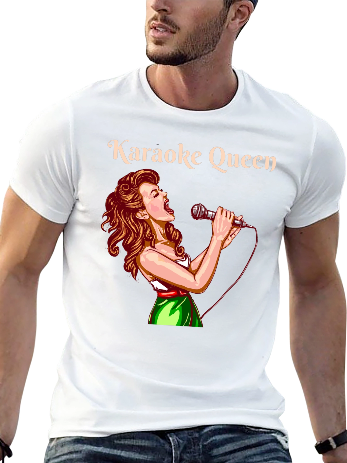 Black Karaoke Queen Graphic T-Shirt view 13