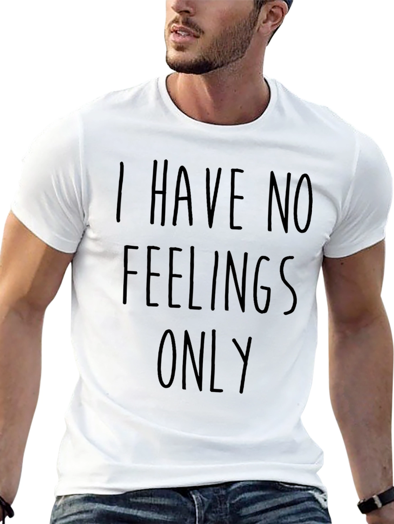 Black I Have No Feelings Only T-Shirt - Black view 13