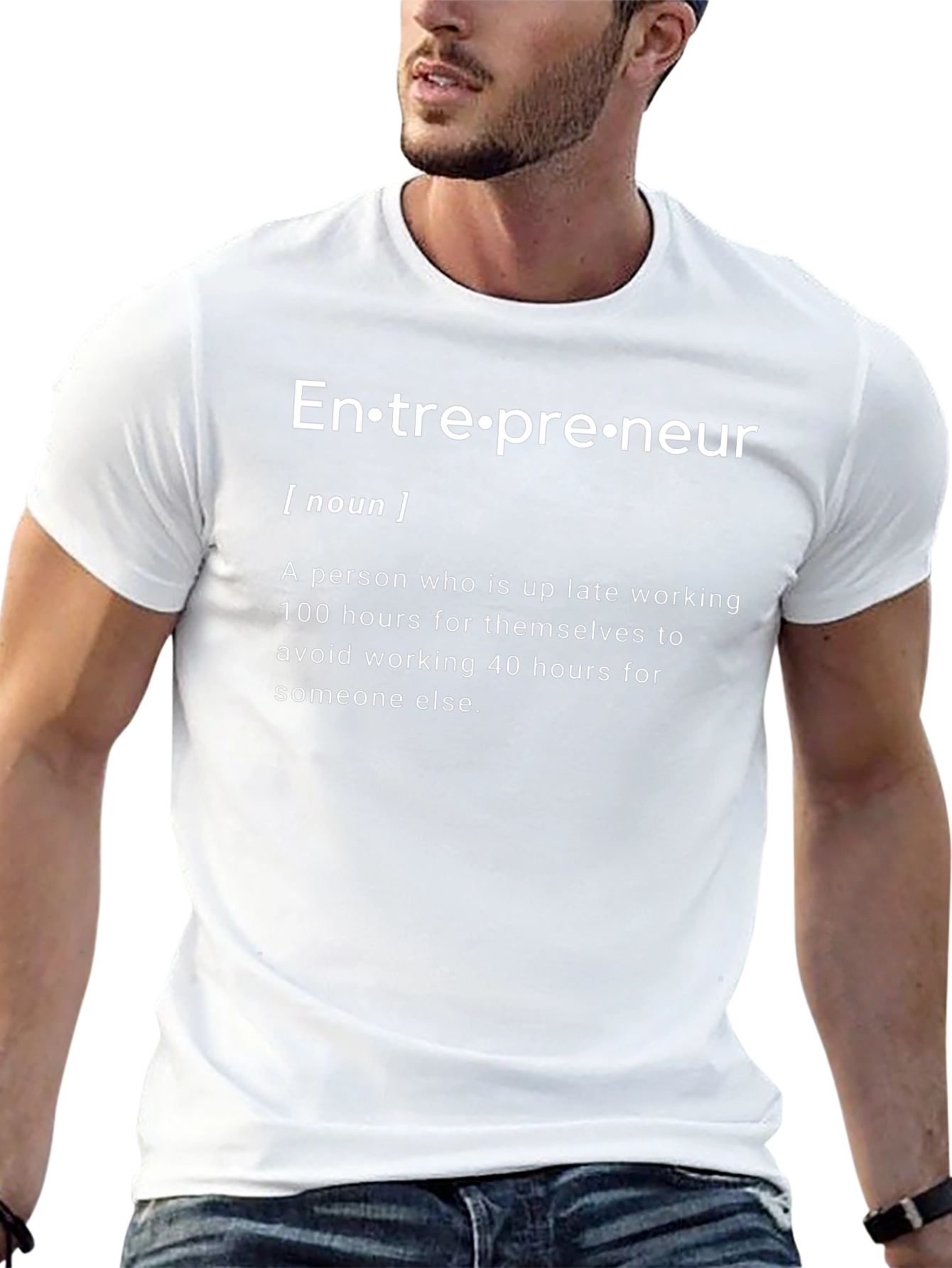 Black Entrepreneur Definition Black T-Shirt view 13